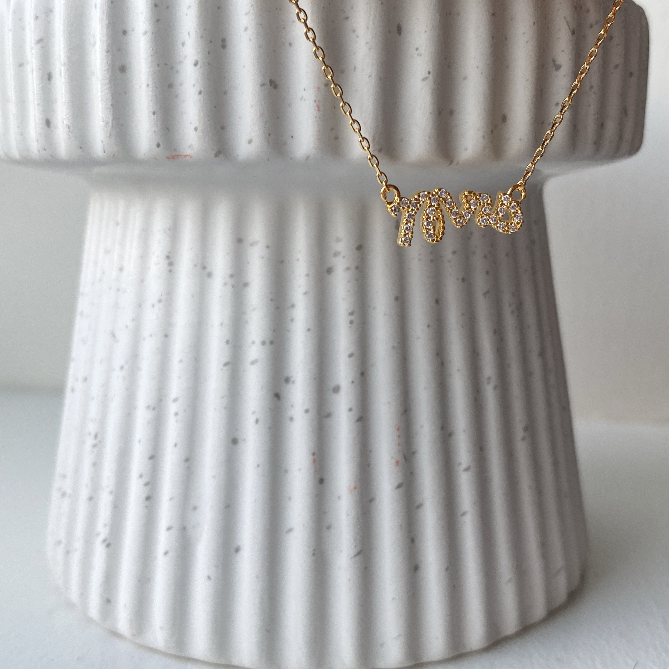 Mrs (CZ) Necklace