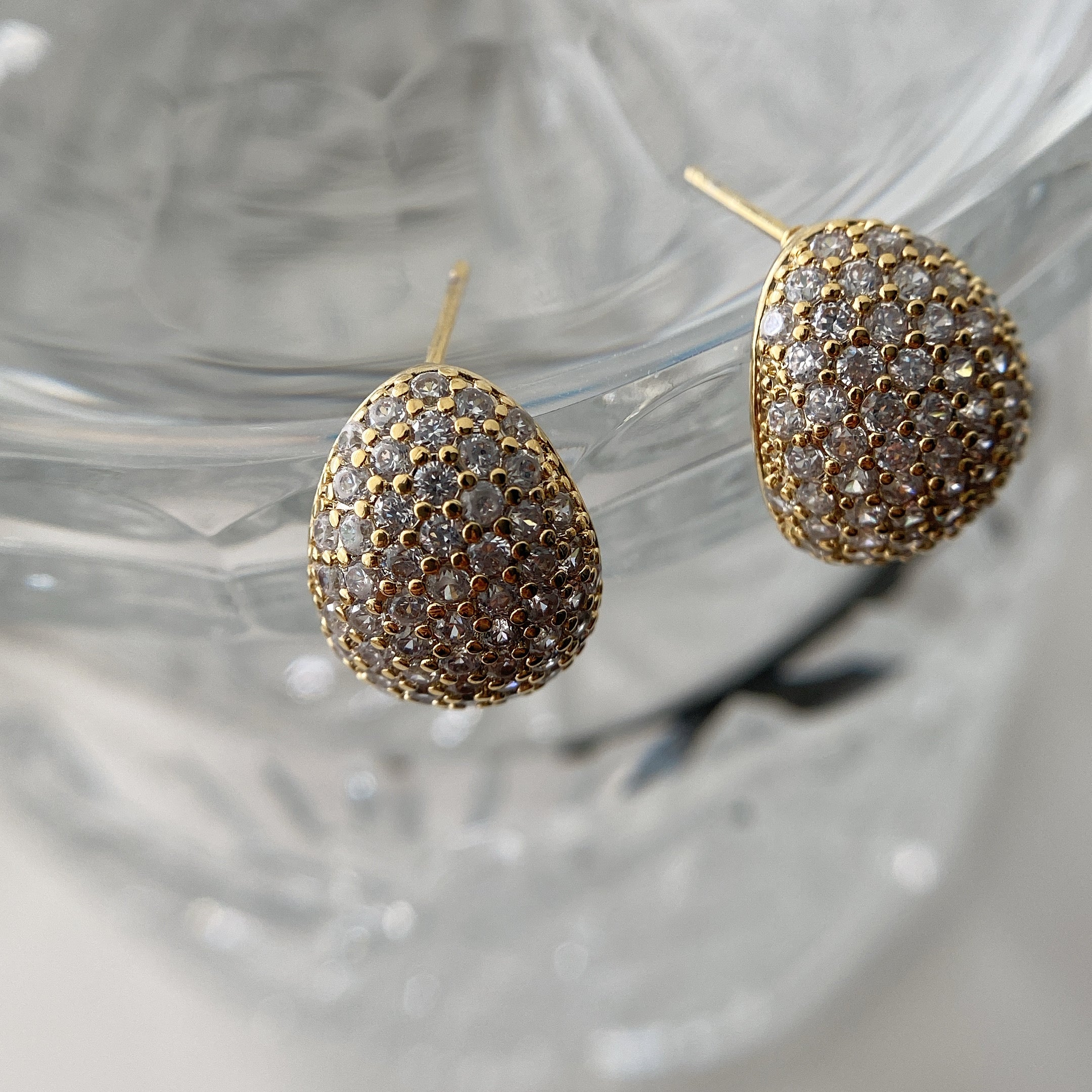 Pavé Dome Earrings