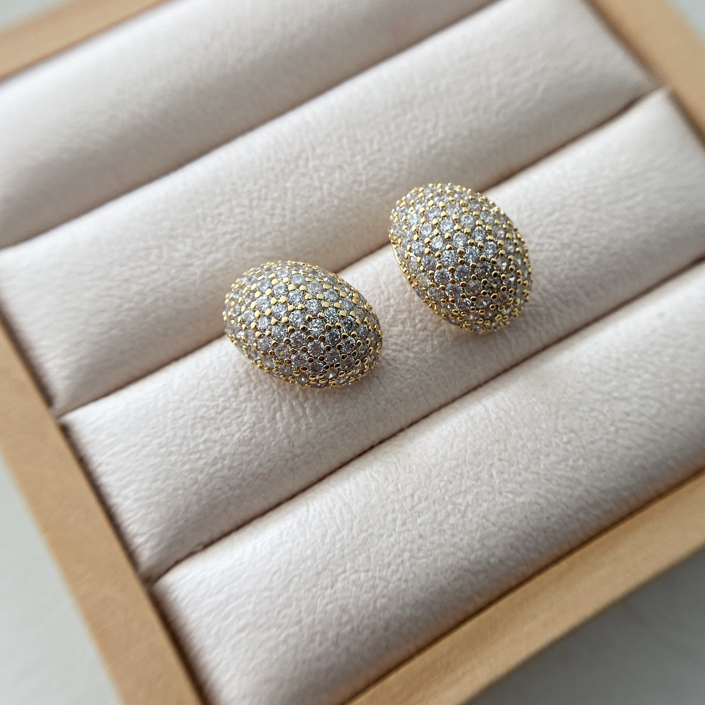 Pavé Dome Earrings