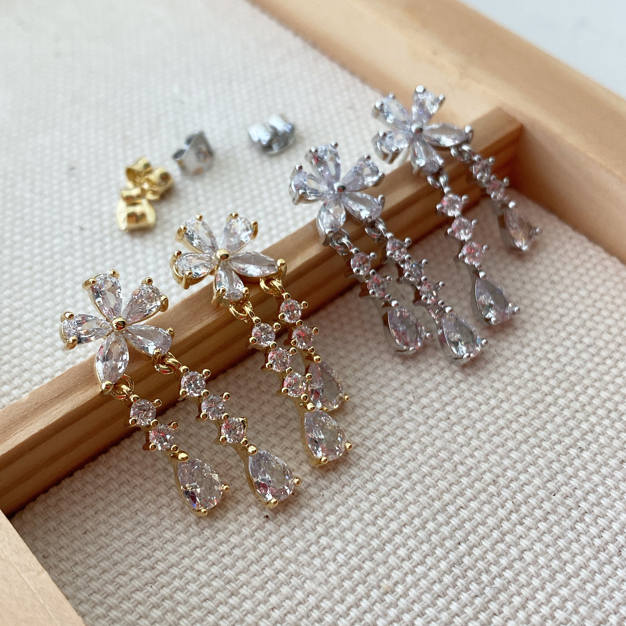 Dripping Bloom Drop Earrings