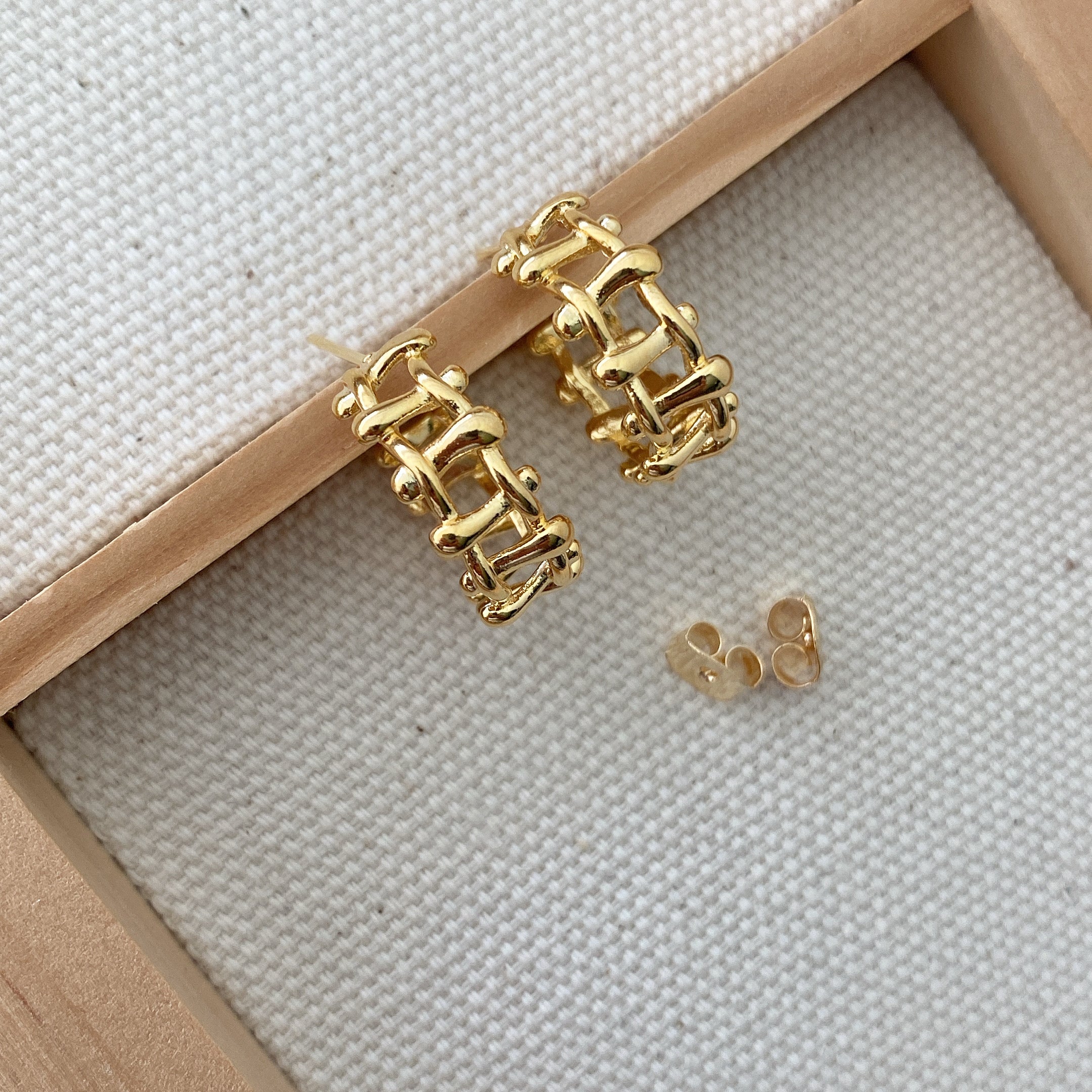 Ladder Hoop Earrings