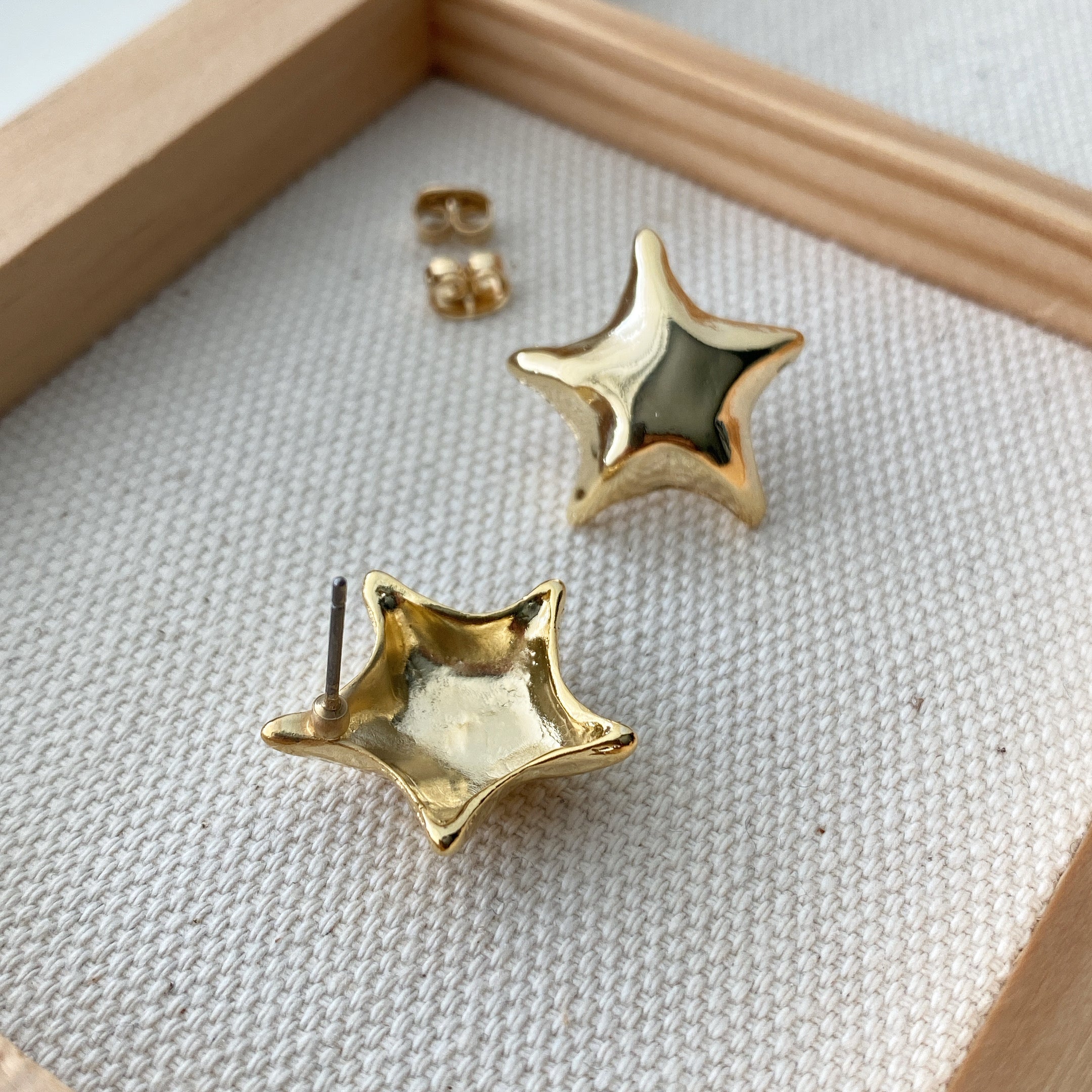 Puffy Star Earrings