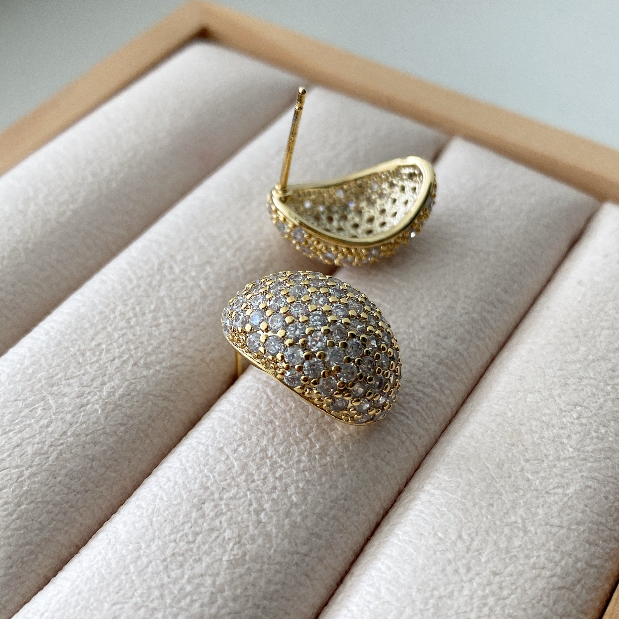 Pavé Dome Earrings