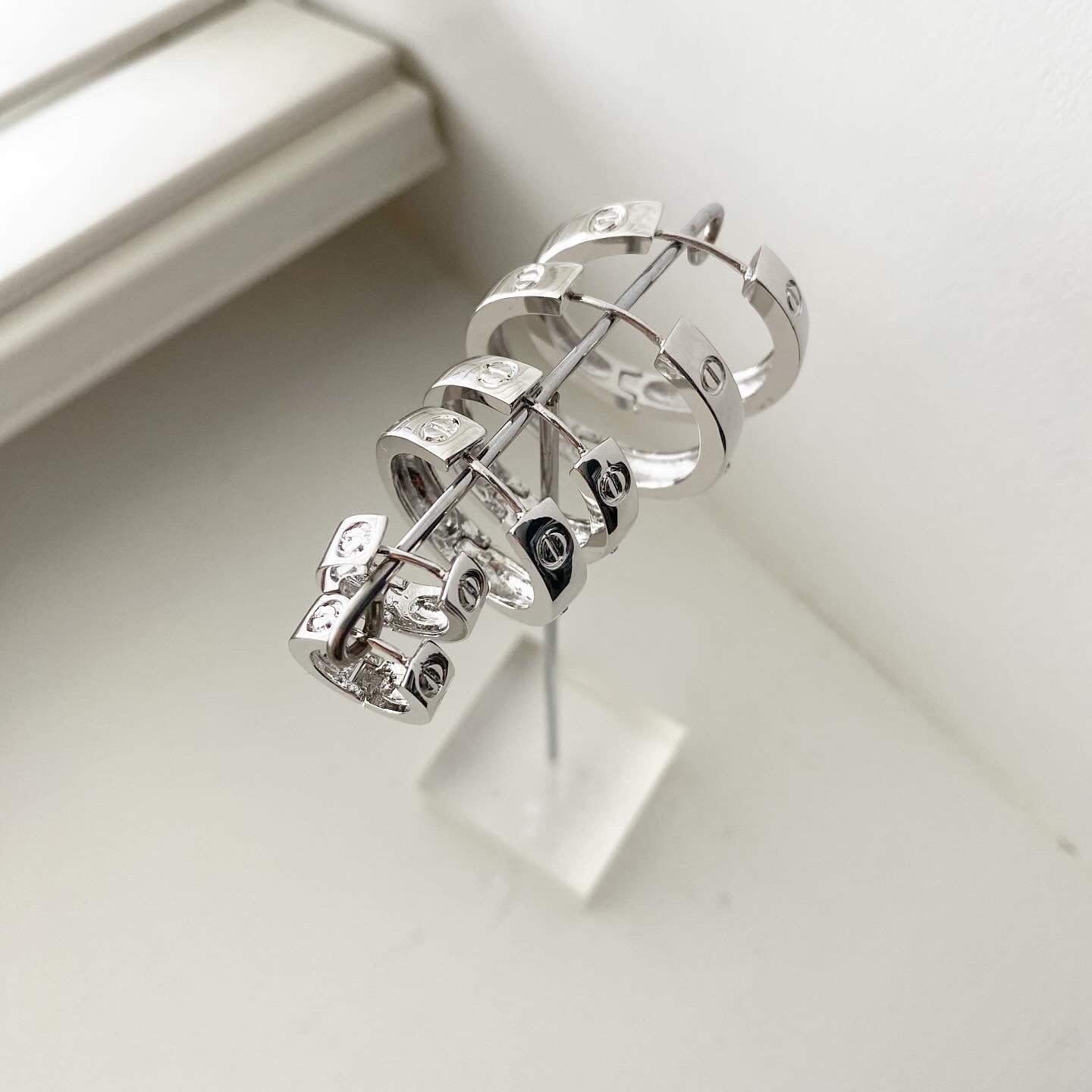 LOVE-ly CZ Hoop Earrings