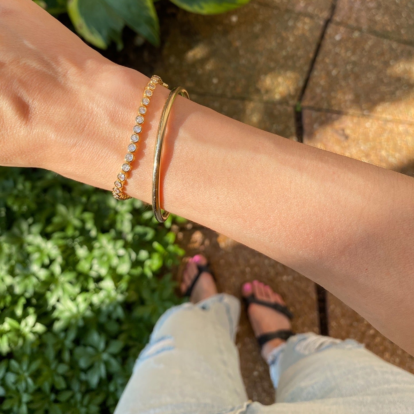 Bezel Set Tennis Bracelet