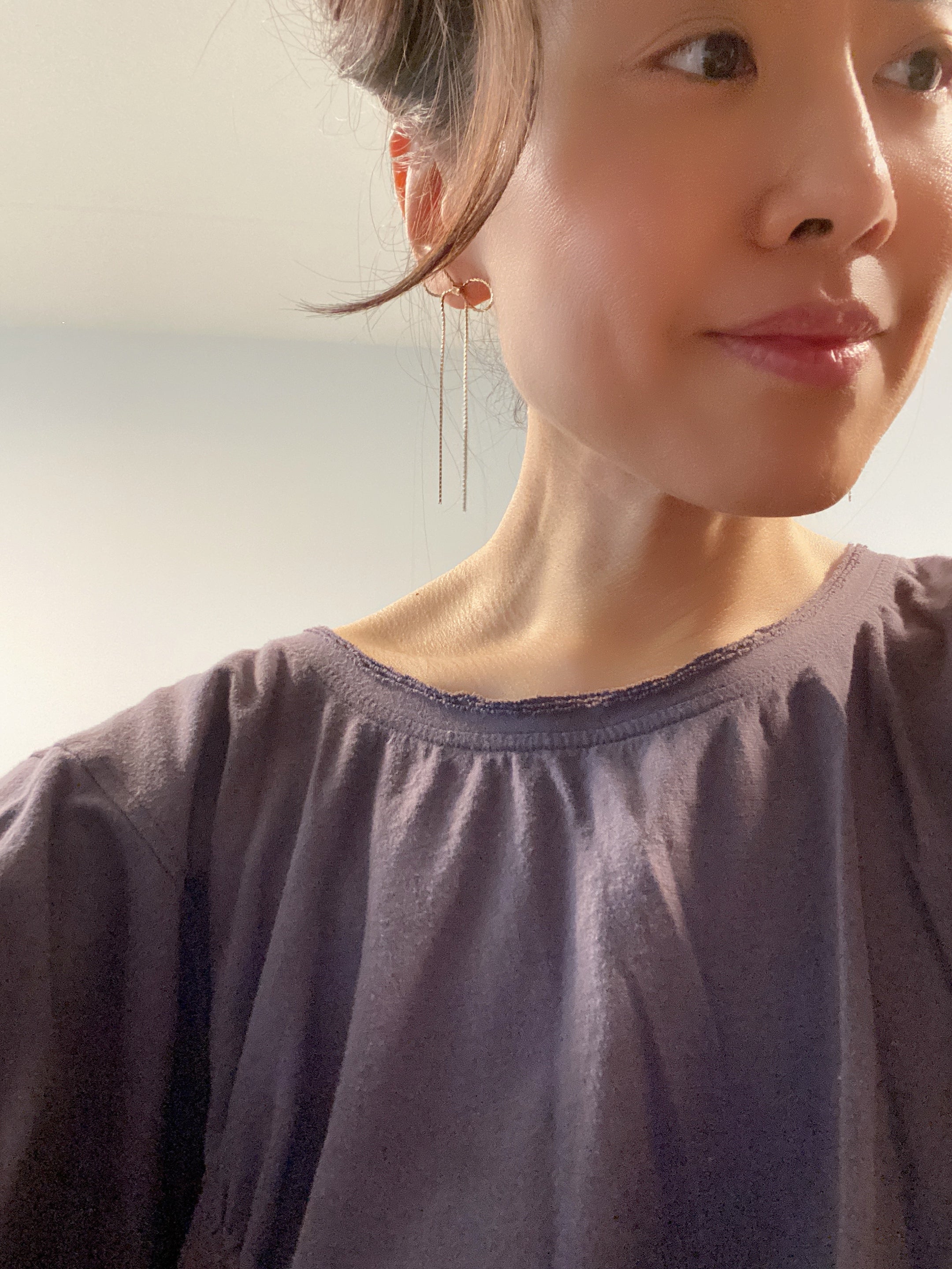 Ribbon Chain Earrings
