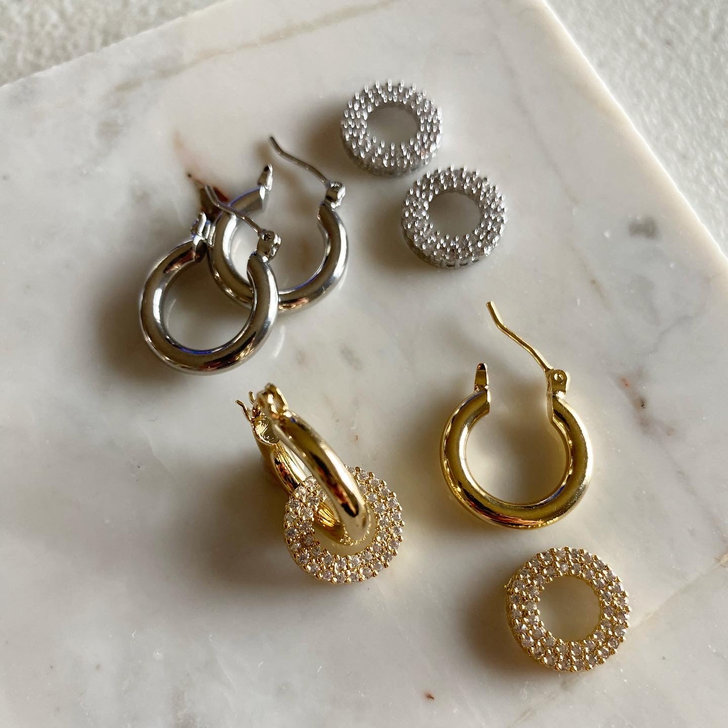 Convertible Ring Hoop Earrings