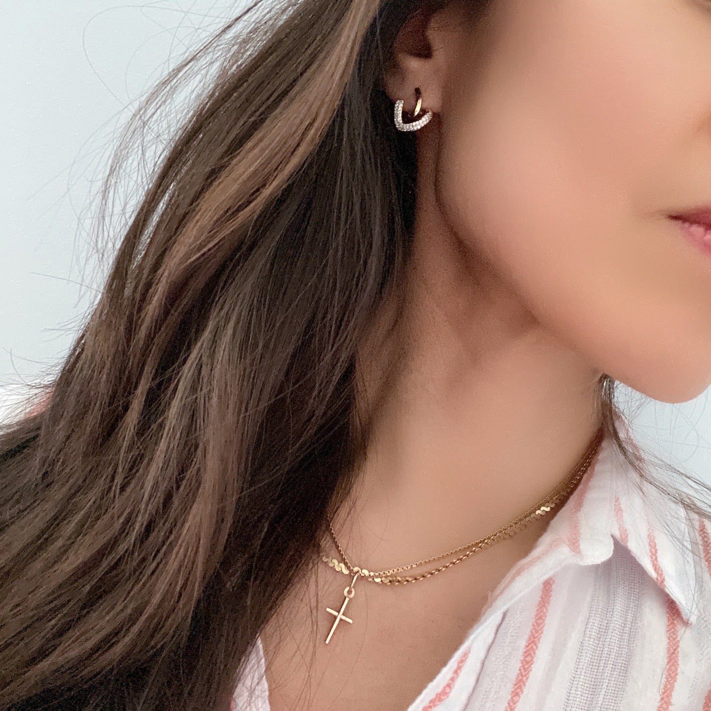 Heart Cursive Earrings