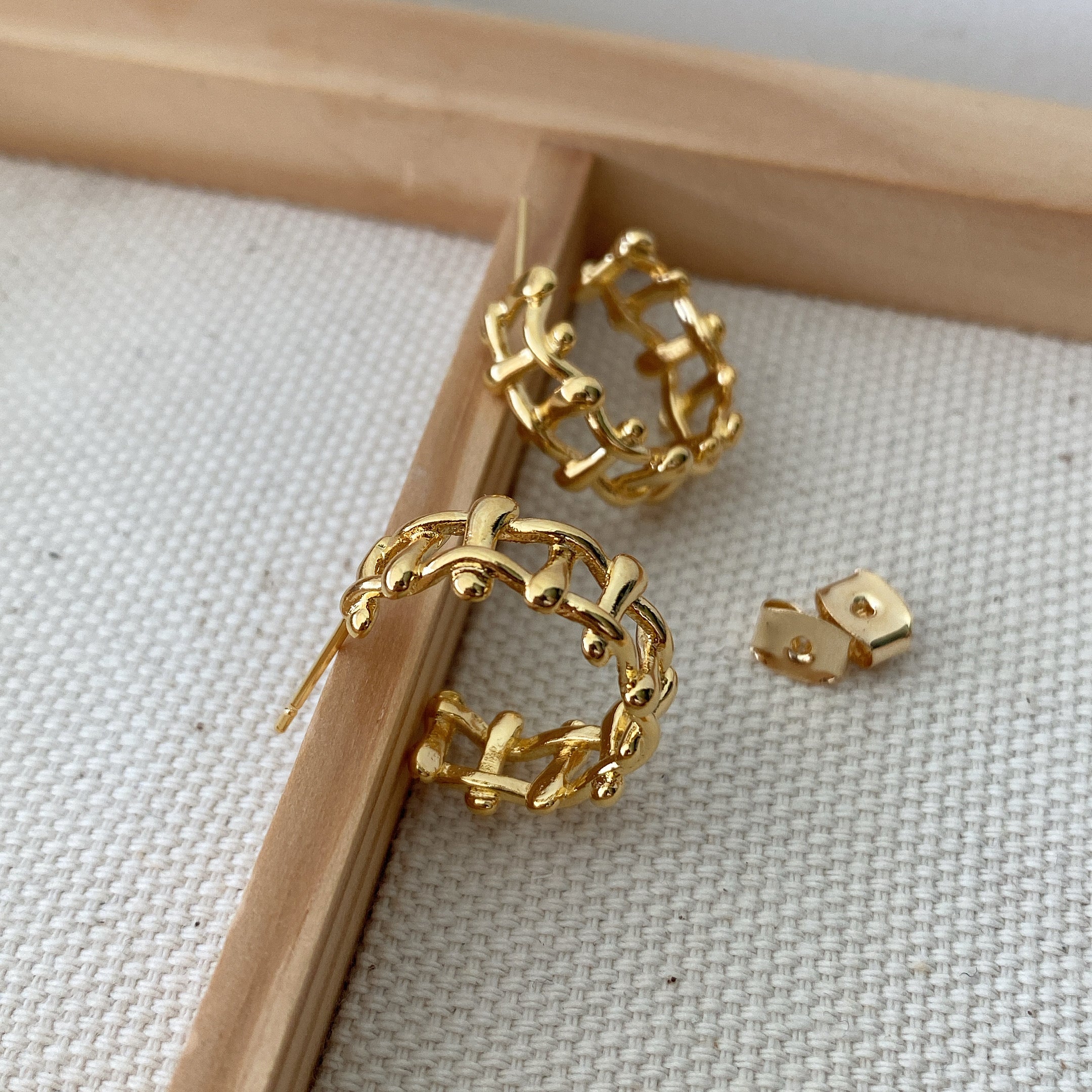 Ladder Hoop Earrings