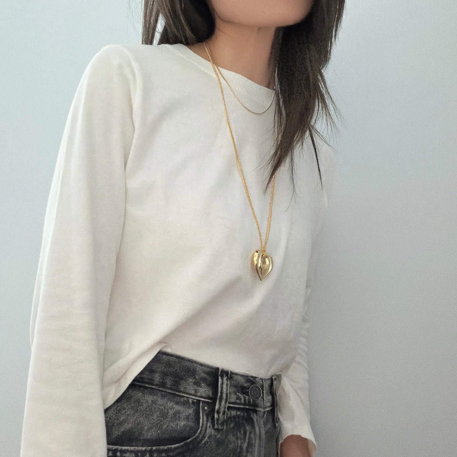 Classic Heart Long Necklace