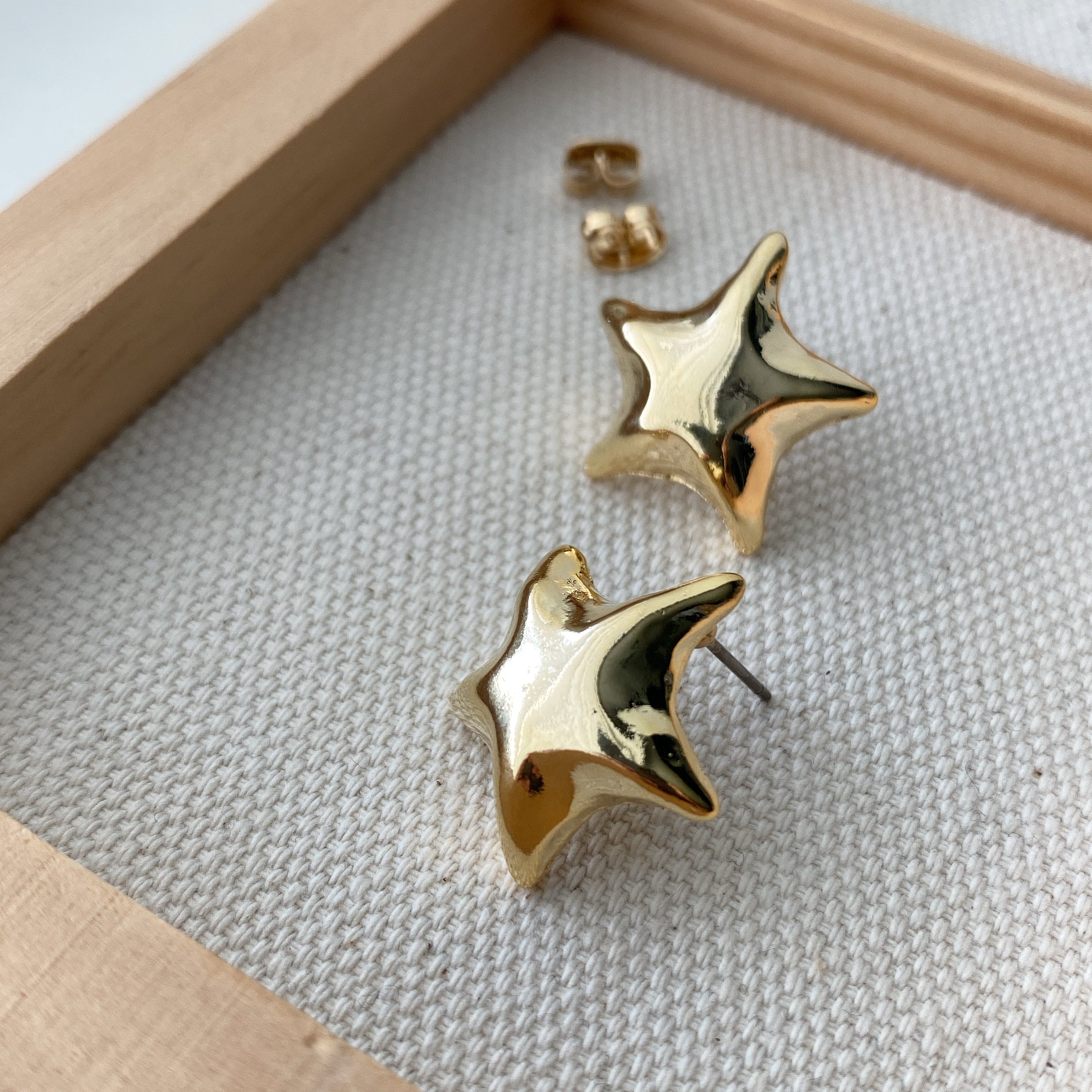 Puffy Star Earrings