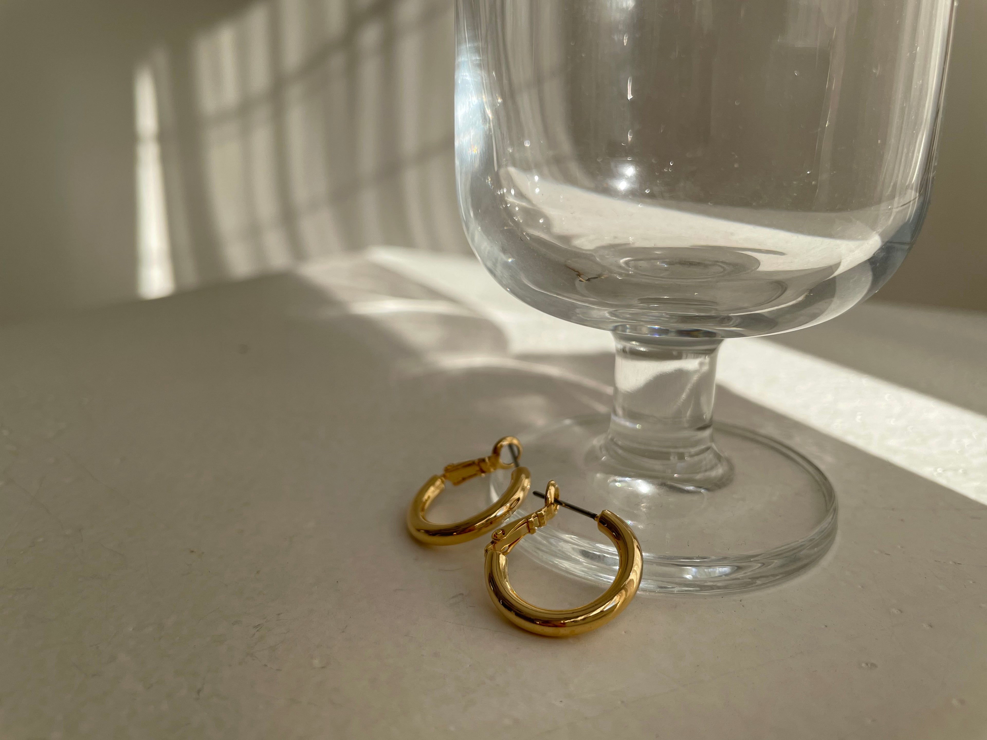 Mini Classic Thick Hoop Earrings