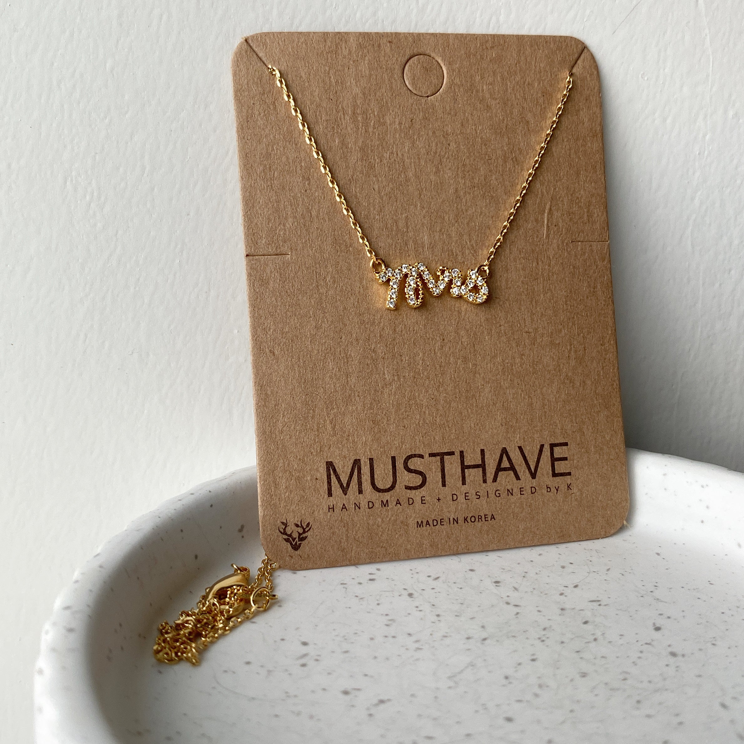 Mrs (CZ) Necklace