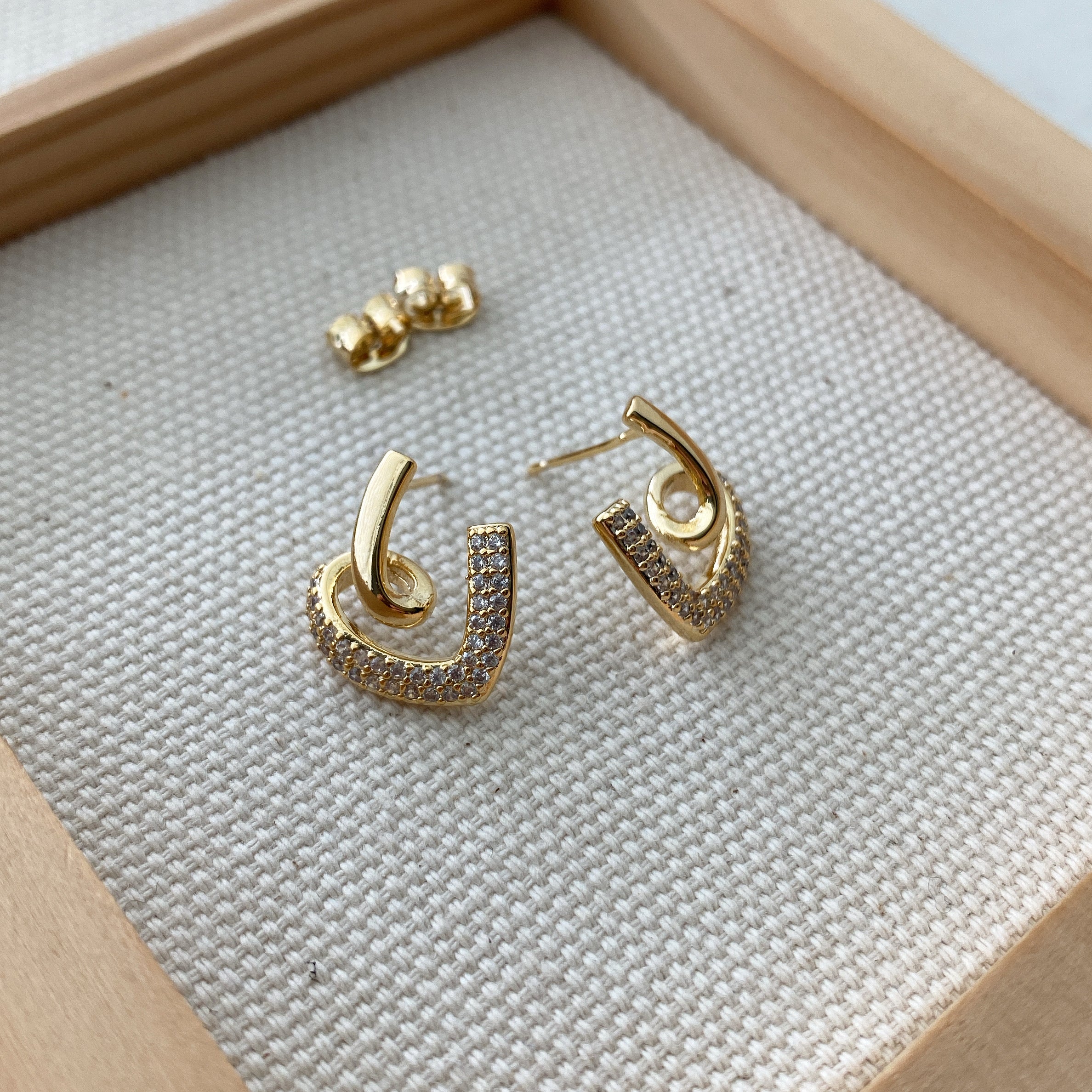 Heart Cursive Earrings