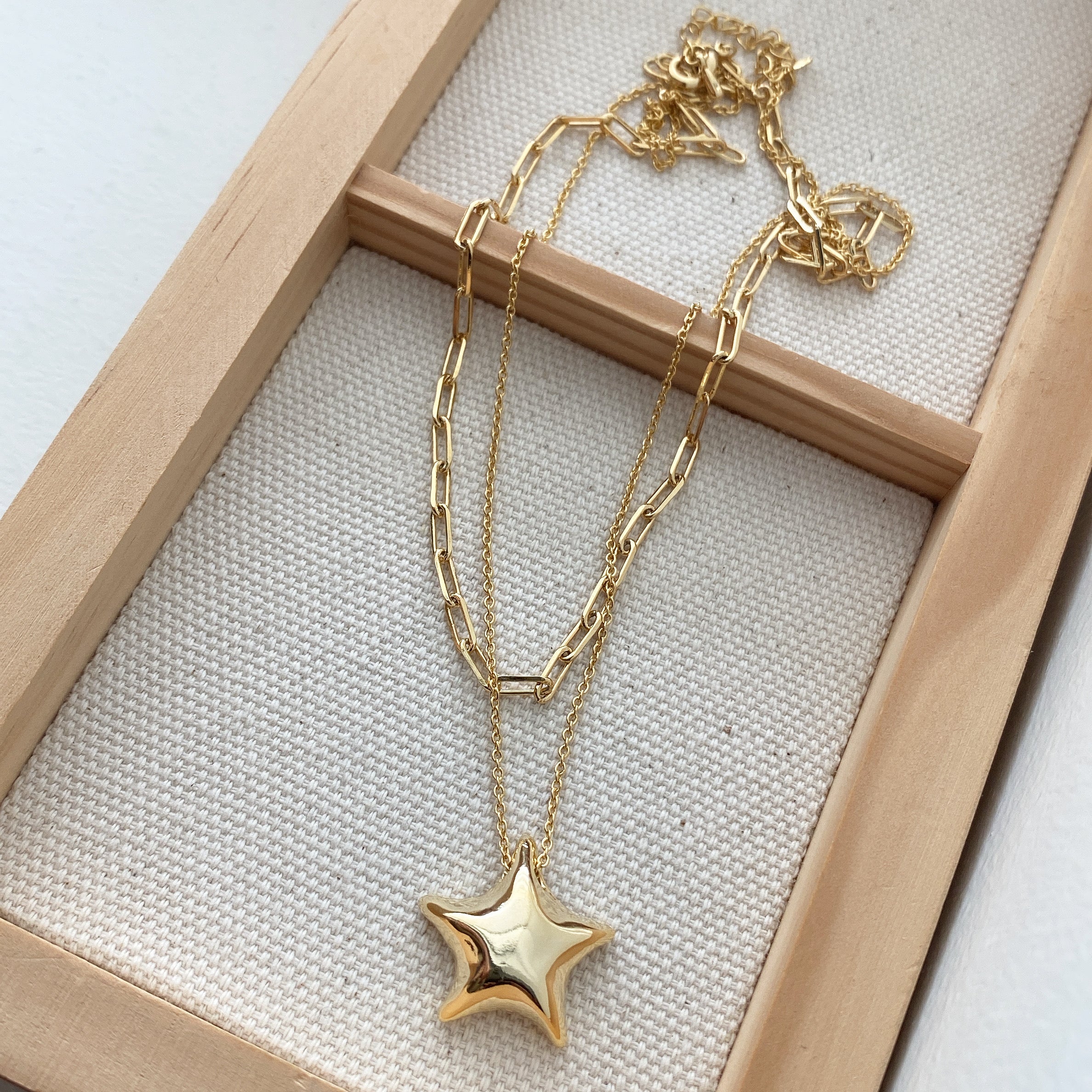 Puffy Star Necklace