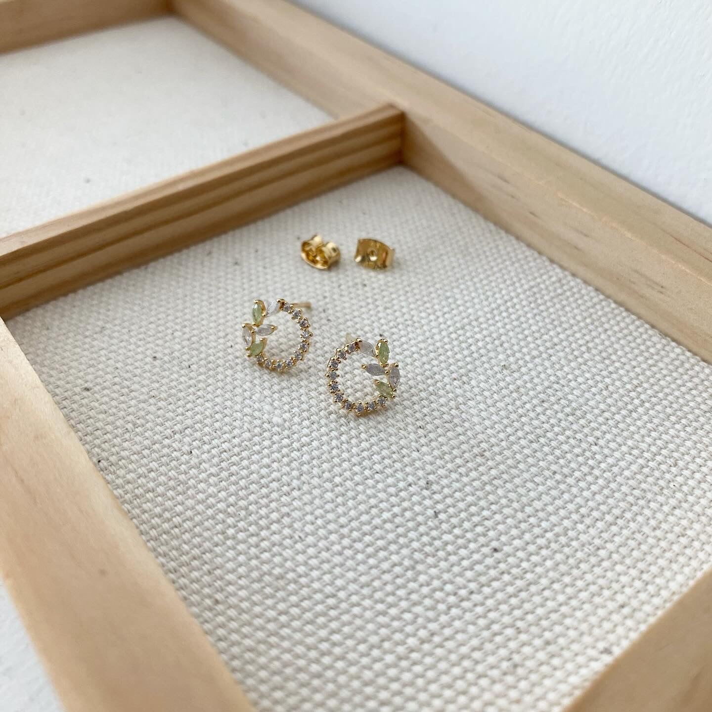 Leaf Loop Earrings