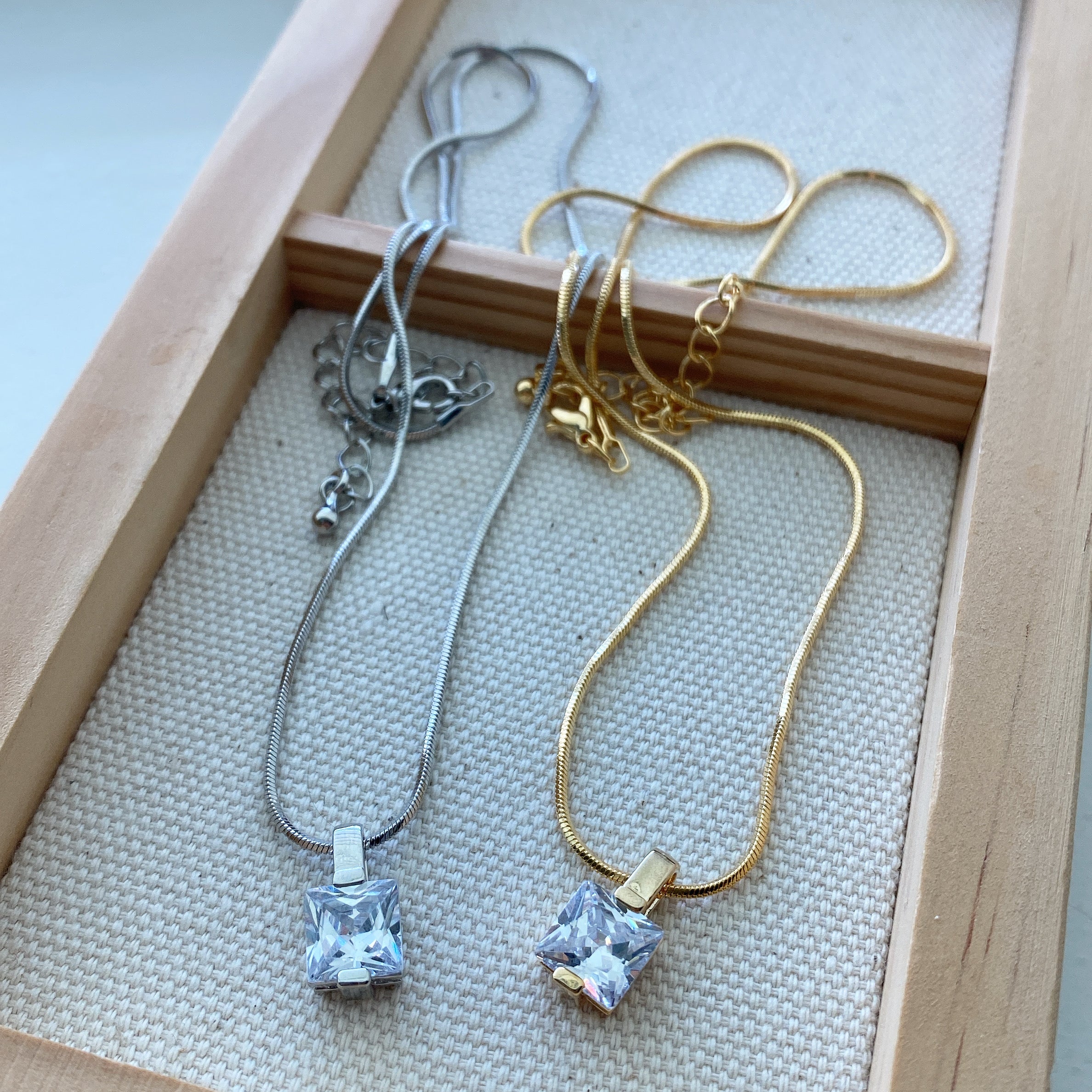 Square Cubic Necklace