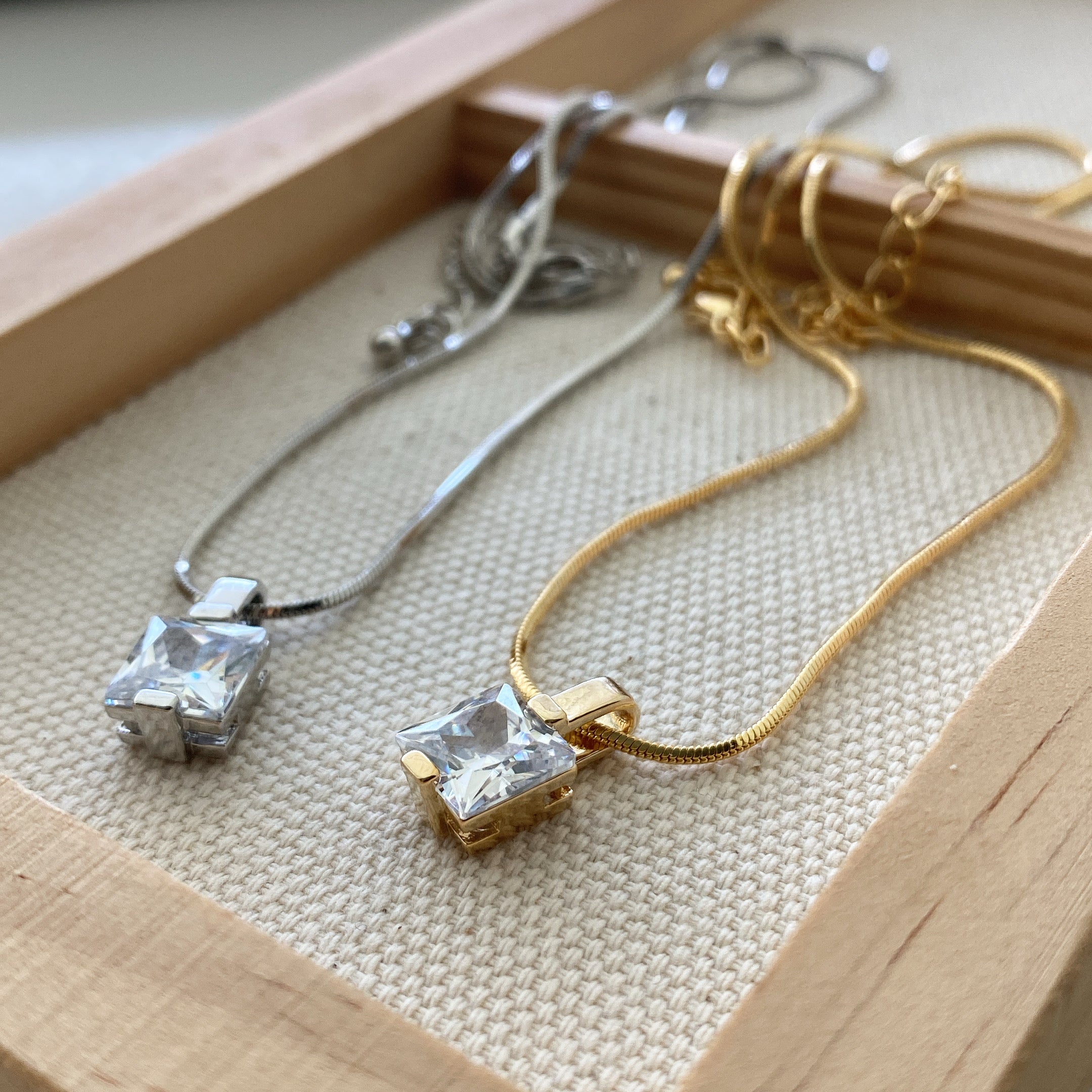 Square Cubic Necklace