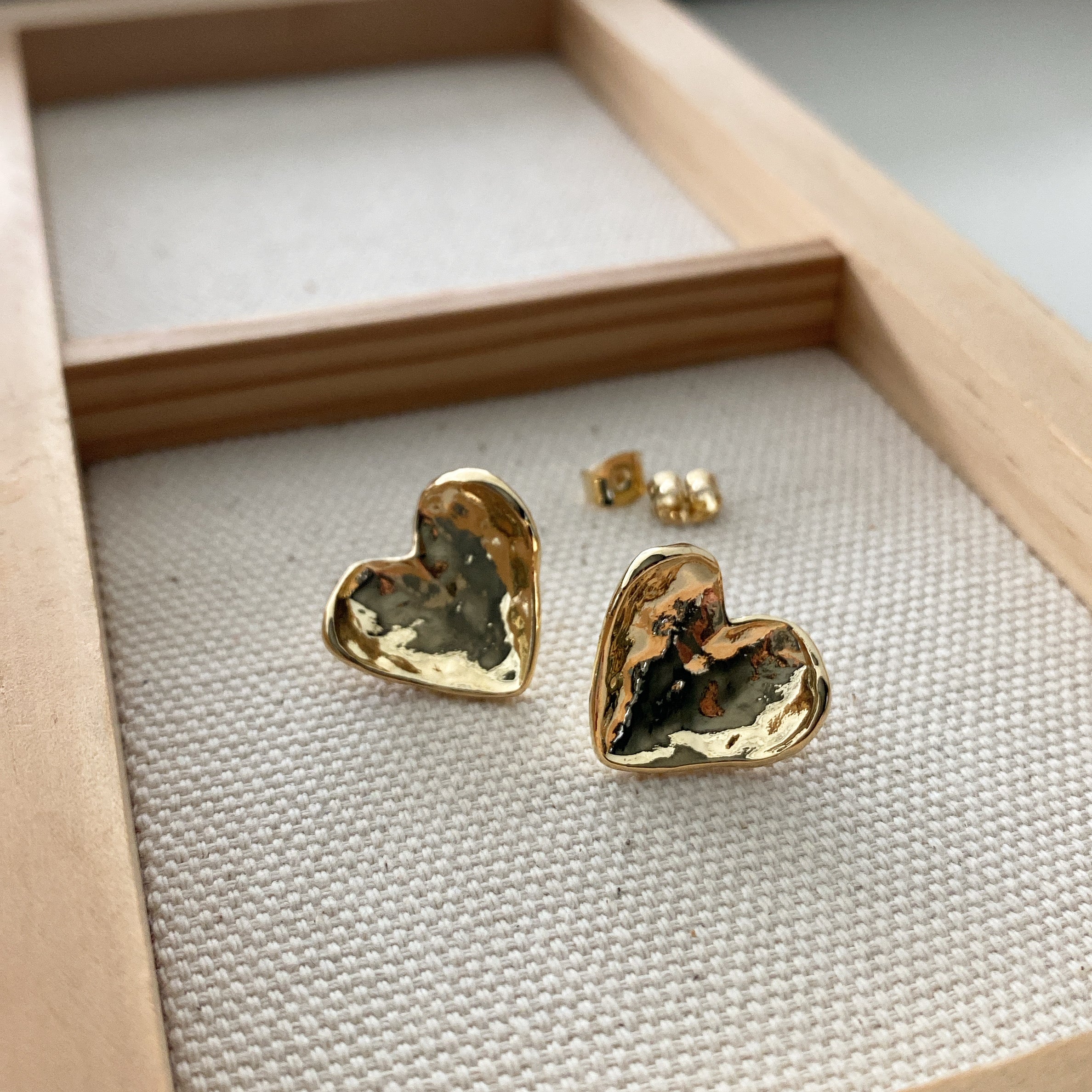 Concave Heart Earrings