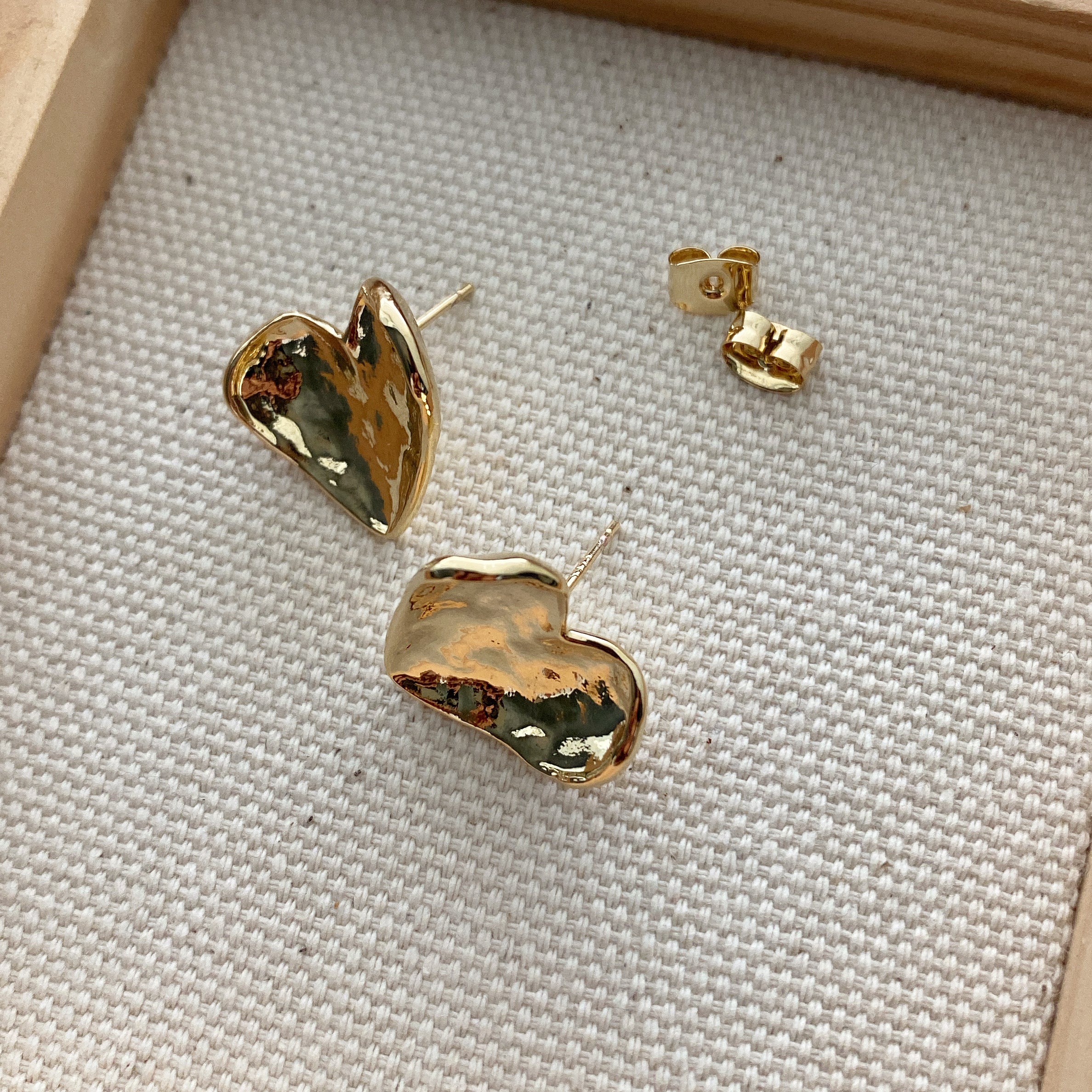 Concave Heart Earrings