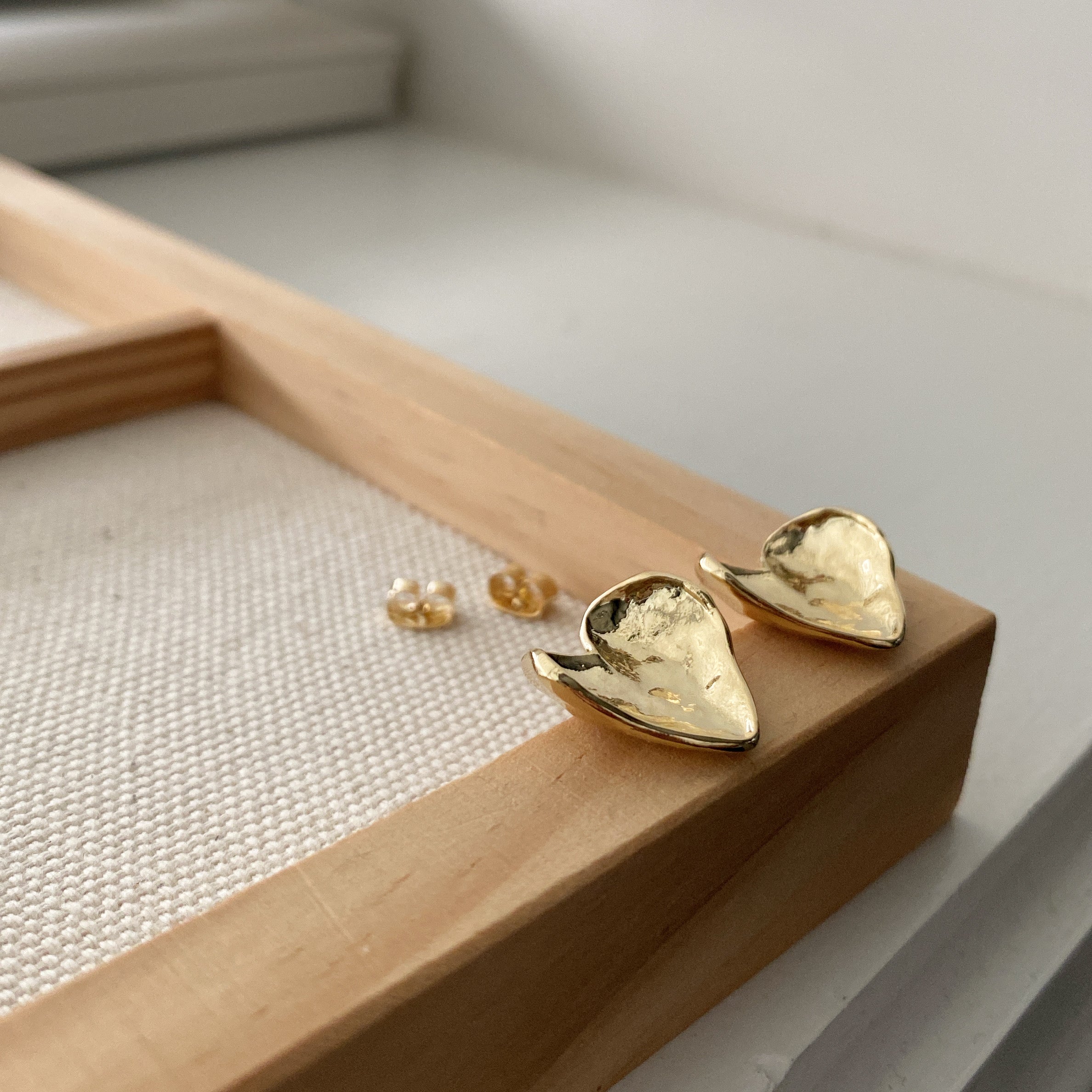 Concave Heart Earrings