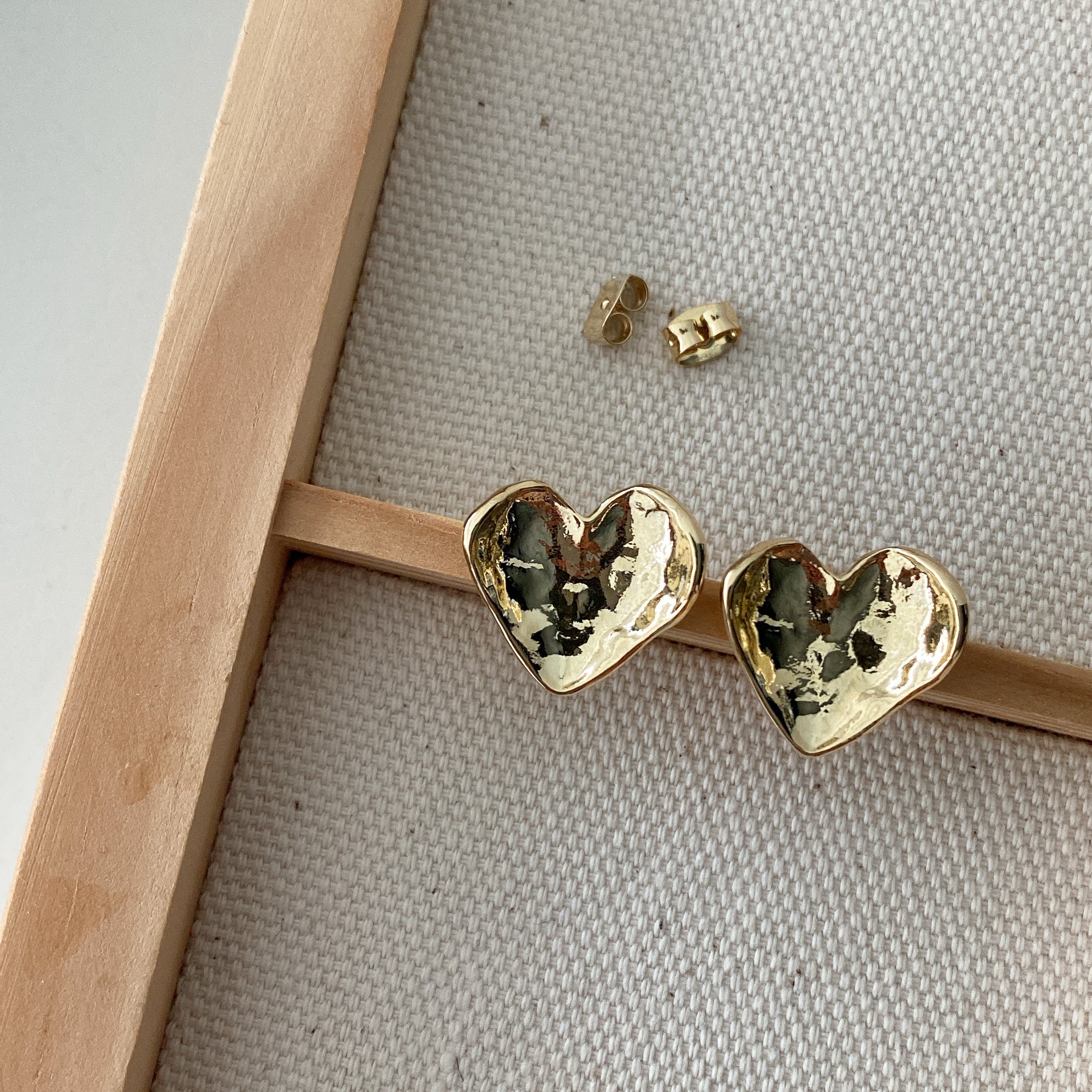 Concave Heart Earrings