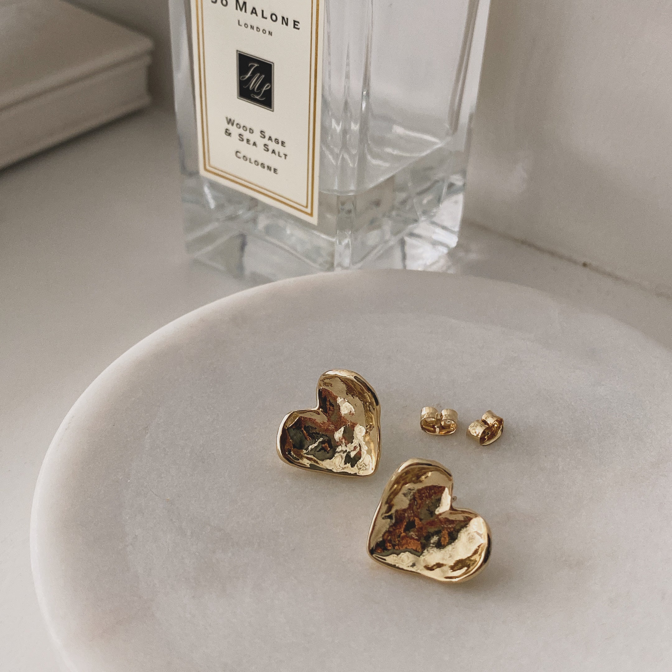 Concave Heart Earrings