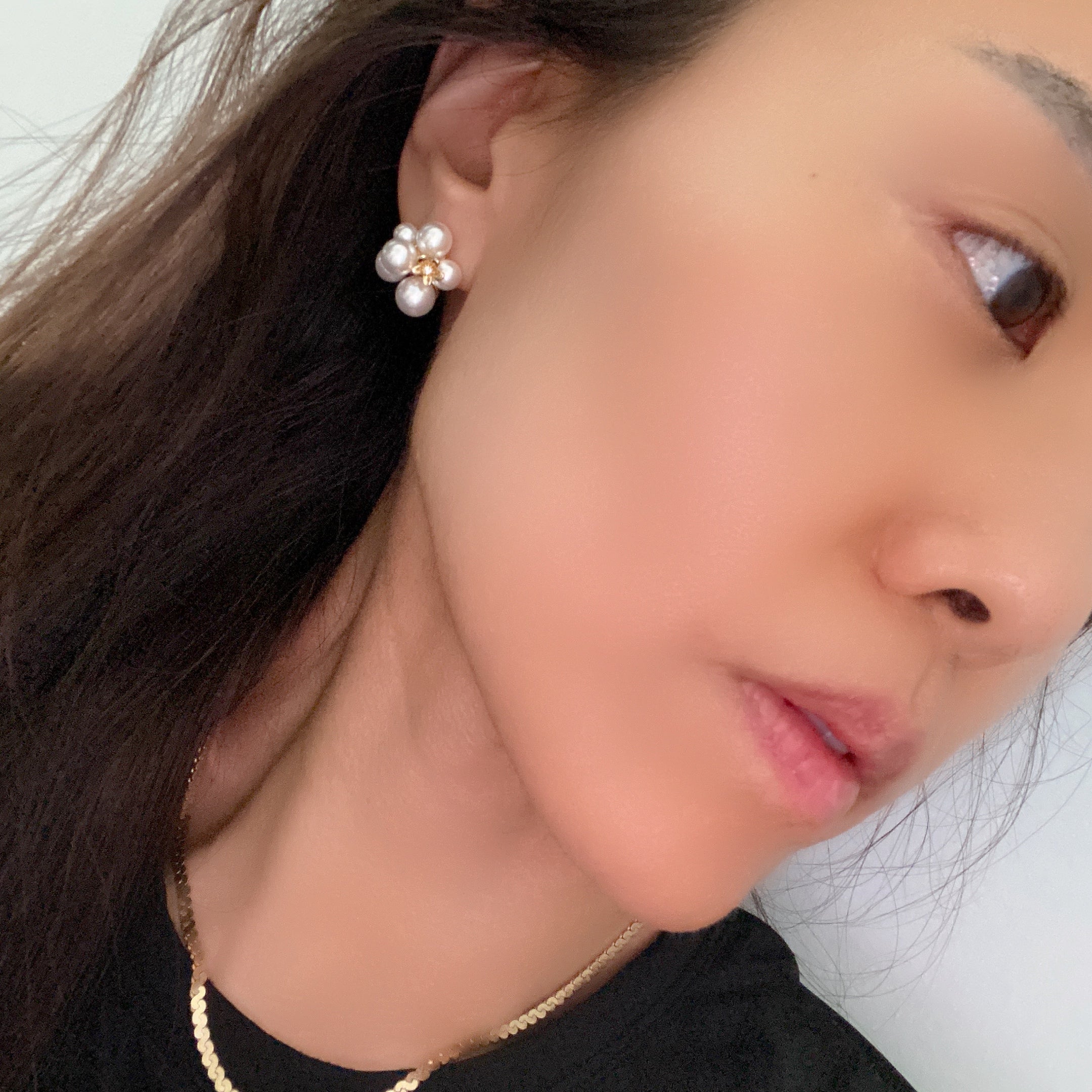 Pearl Cluster Earrings