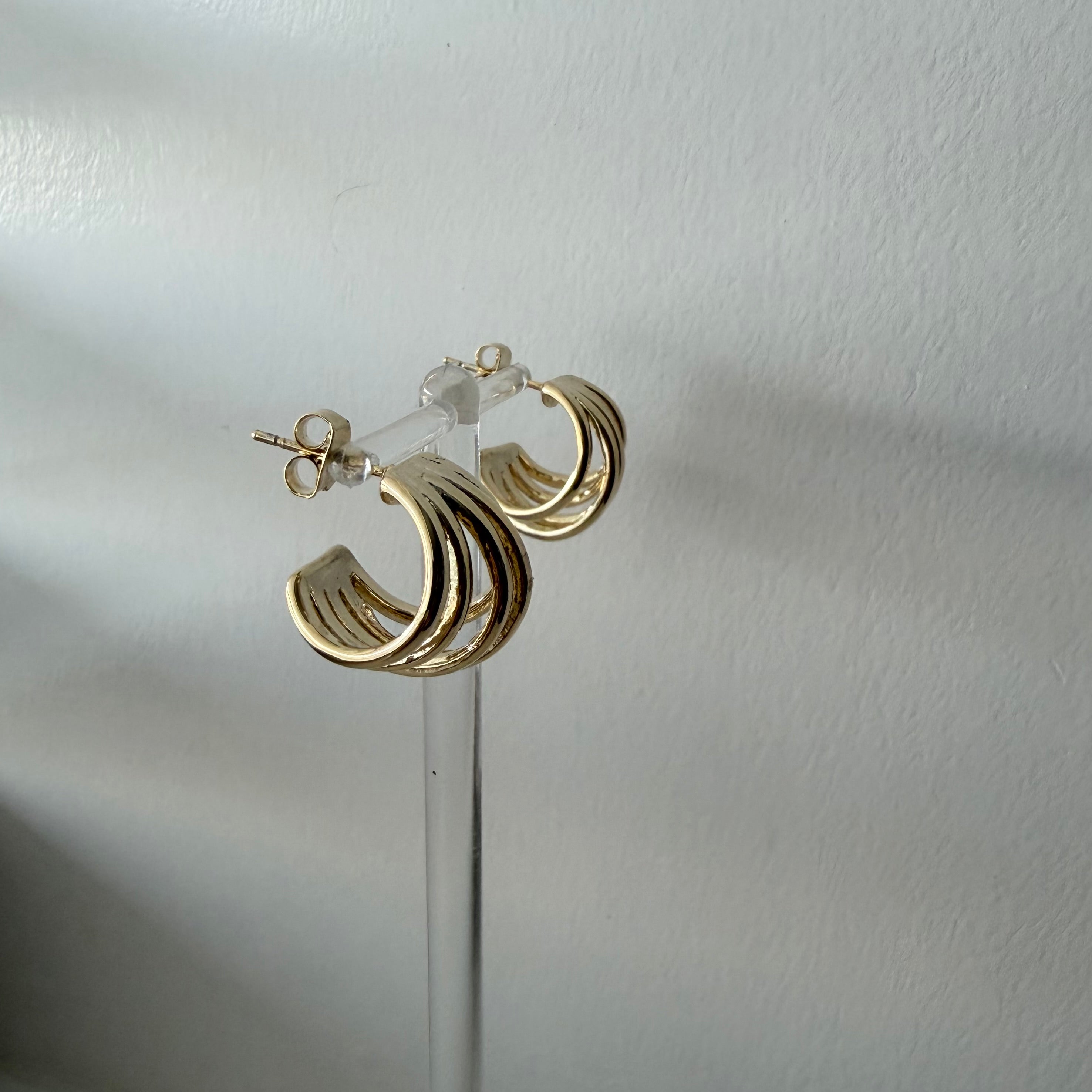 Five Tier Hoop Earrings