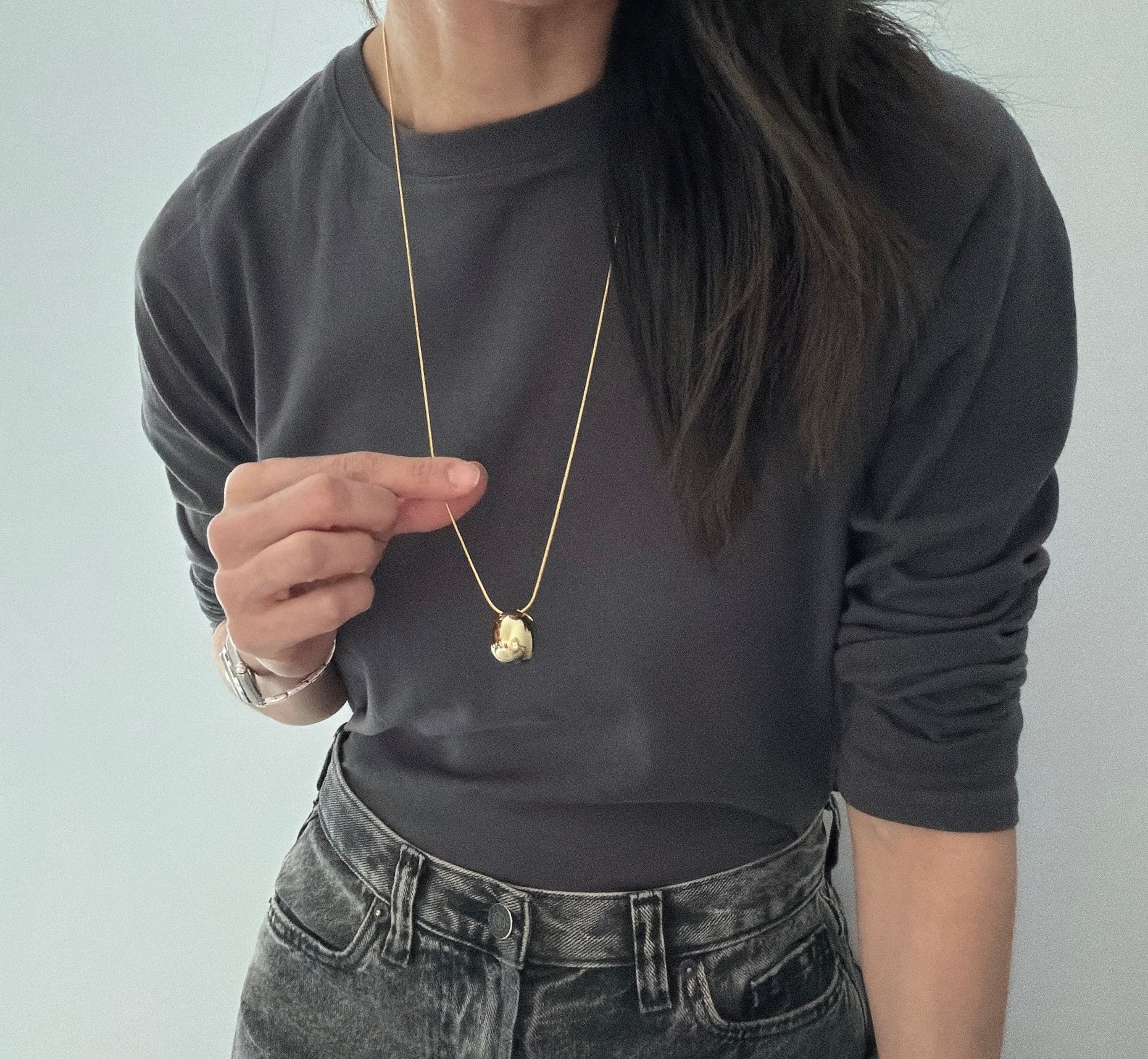 Classic Oval Long Necklace