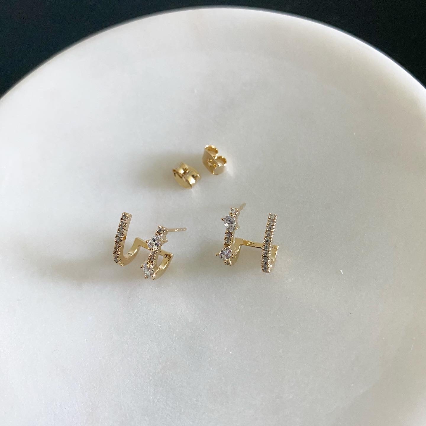 Double Cuff Huggies: Double Cubic