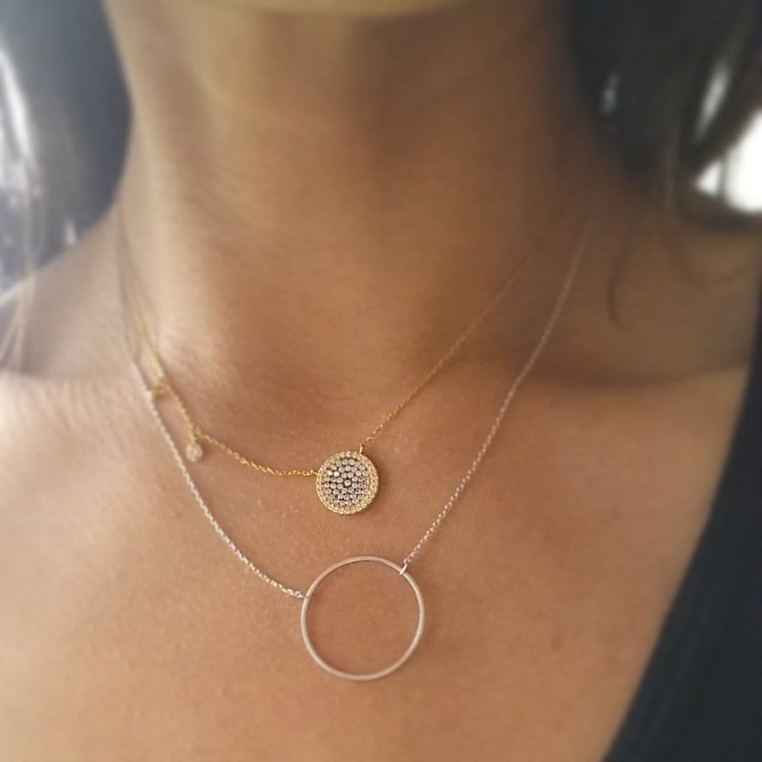 Oversized Circle Necklace