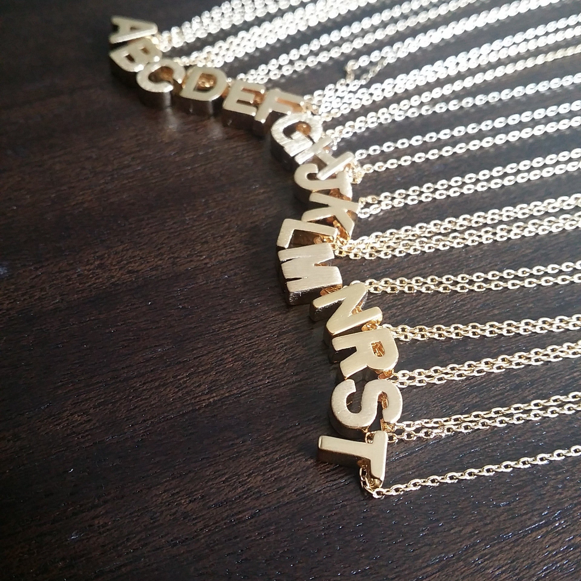 Initial (Block) Necklace