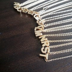 Initial (Block) Necklace