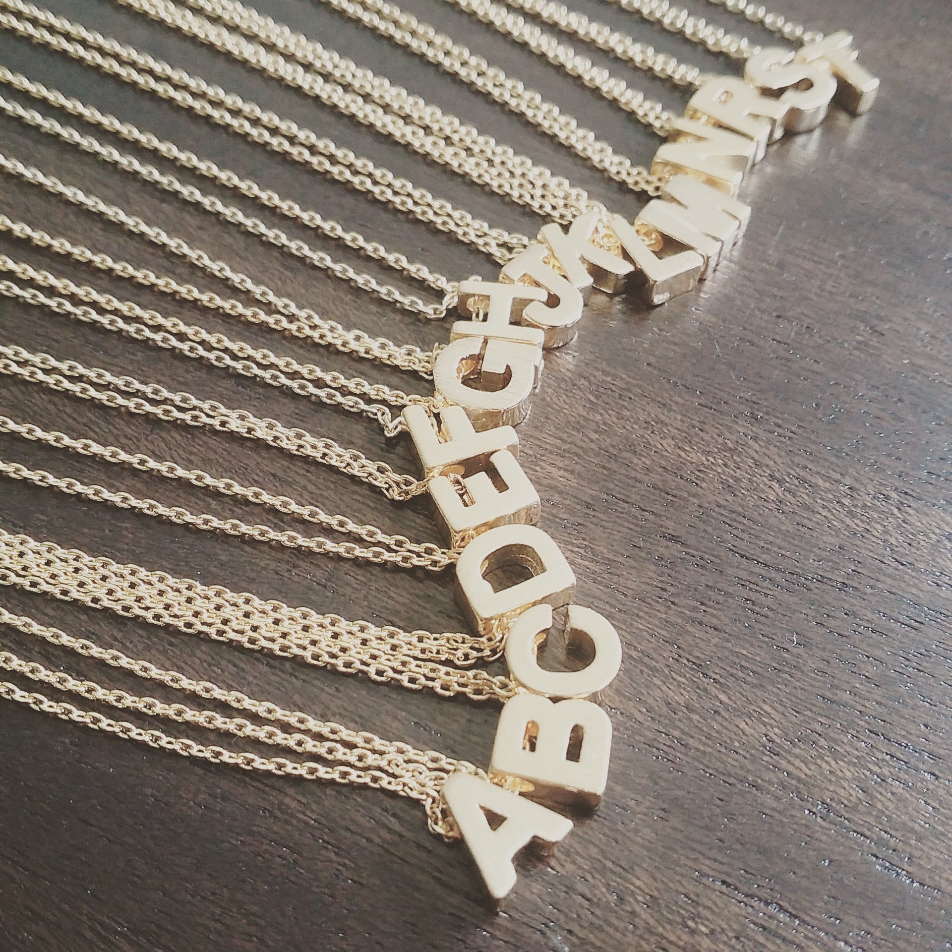 Initial (Block) Necklace