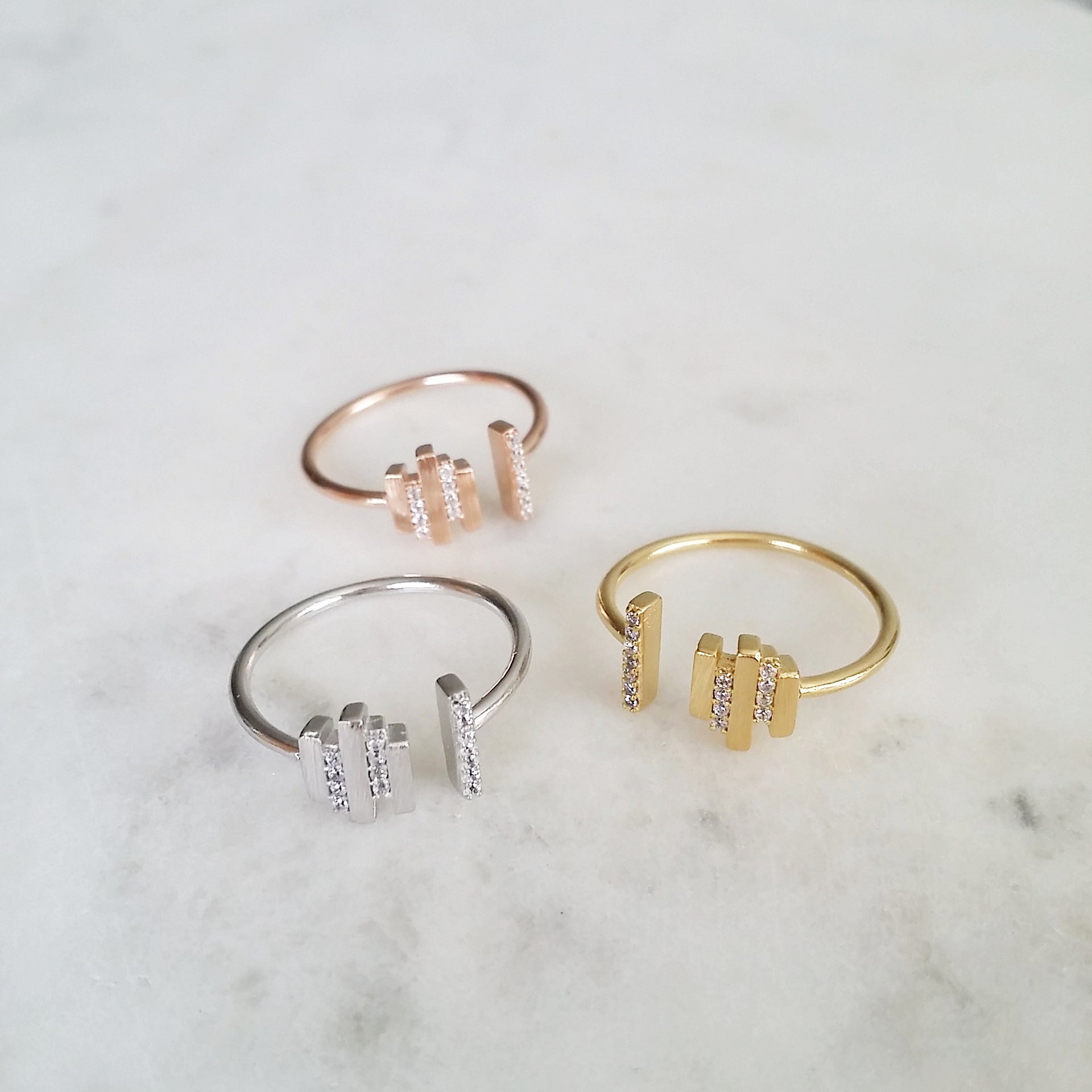 Multi-stacked Bar Ring