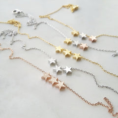 Triple Star Cluster Necklace