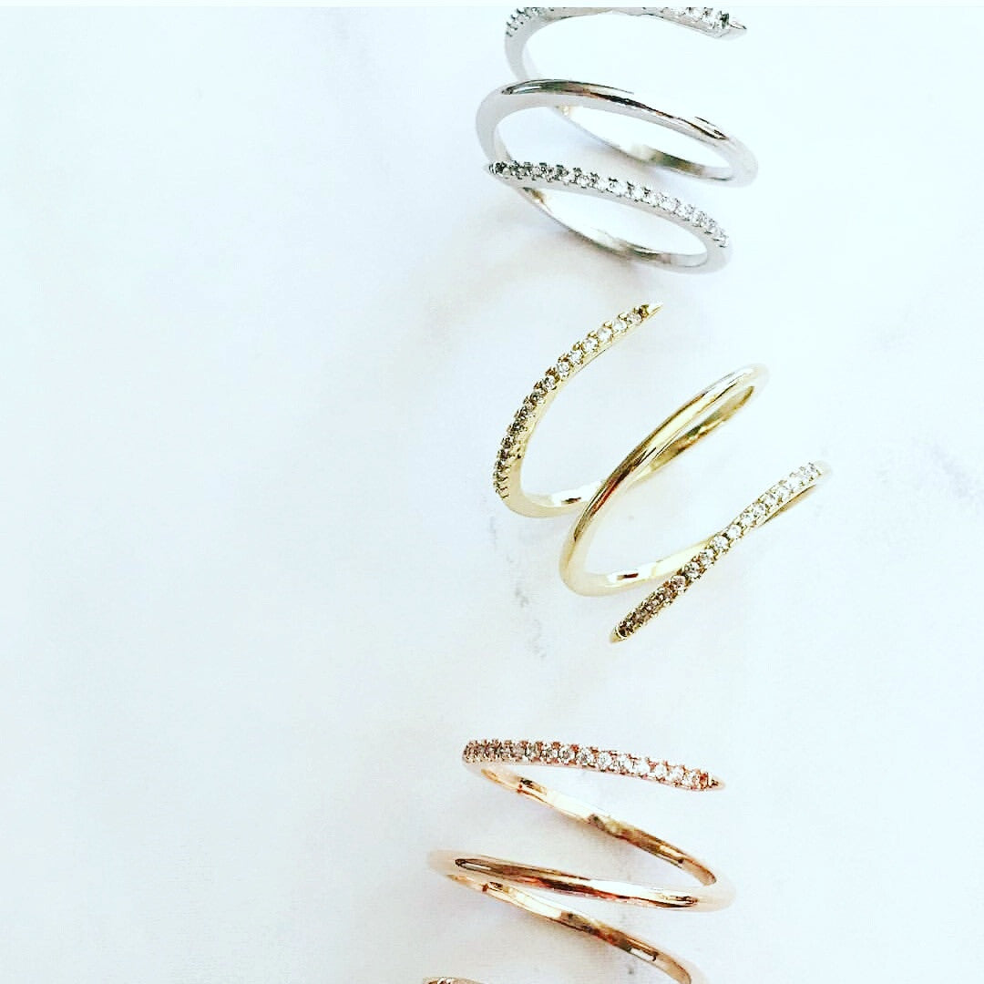 Pave Coil Ring