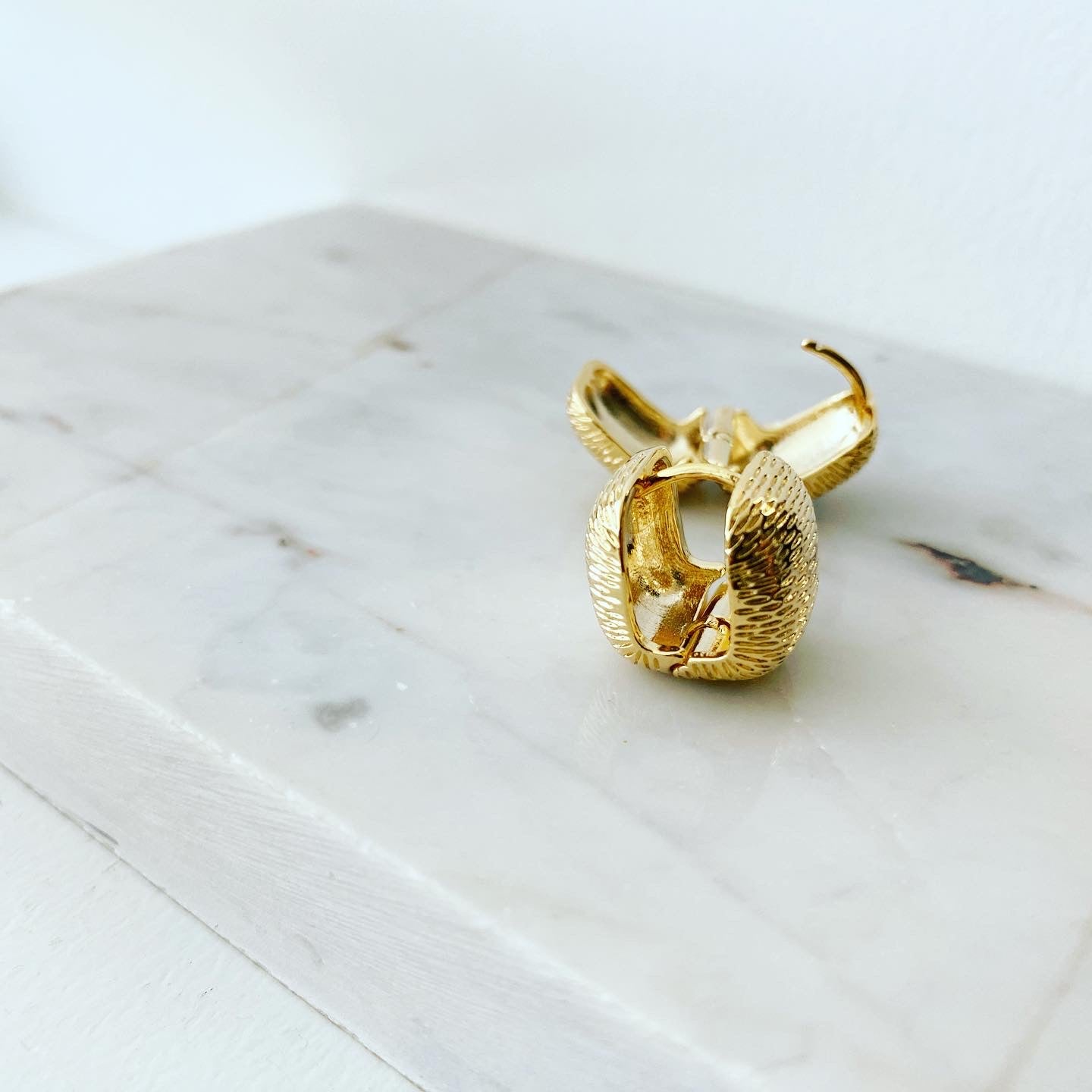 Square Chunky Hoop Earrings