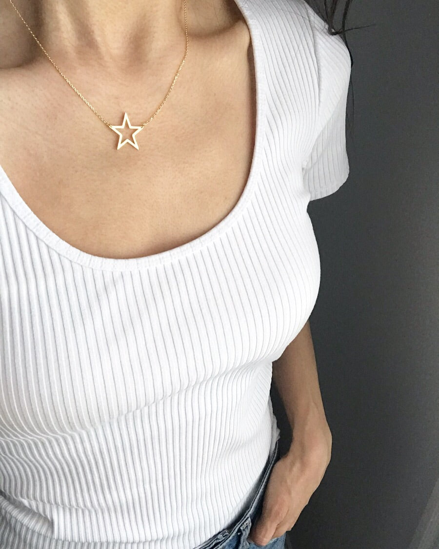Star Cutout Necklace