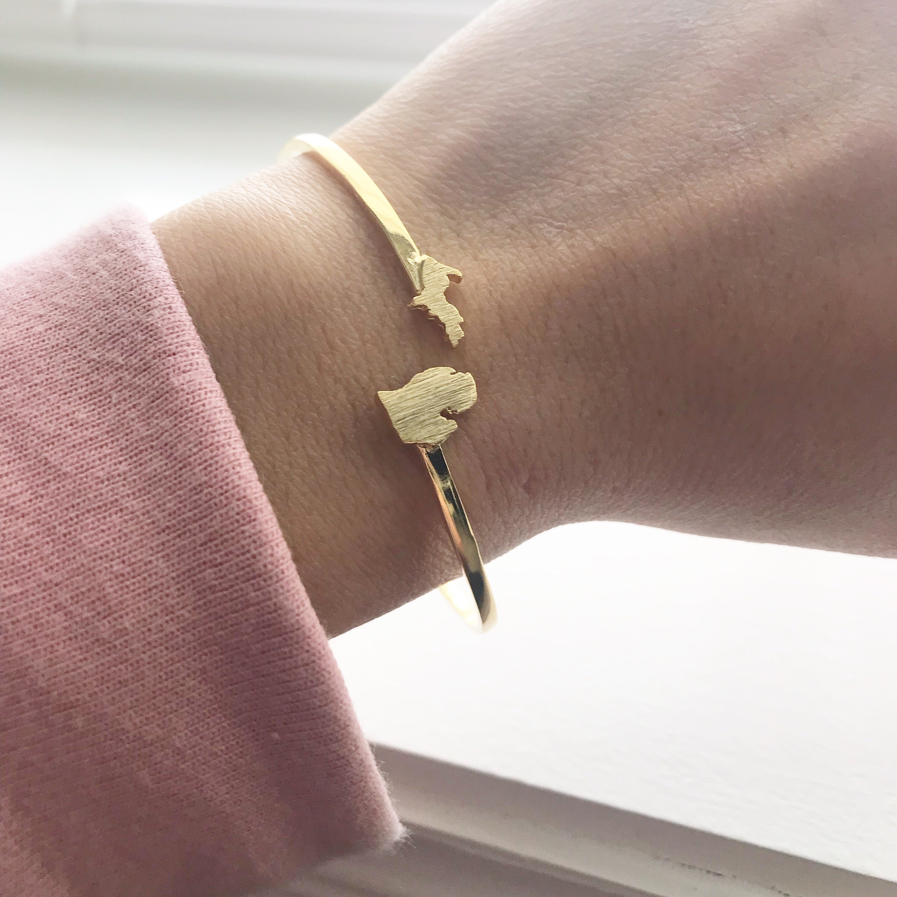 Michigan (State) Cuff Bracelet