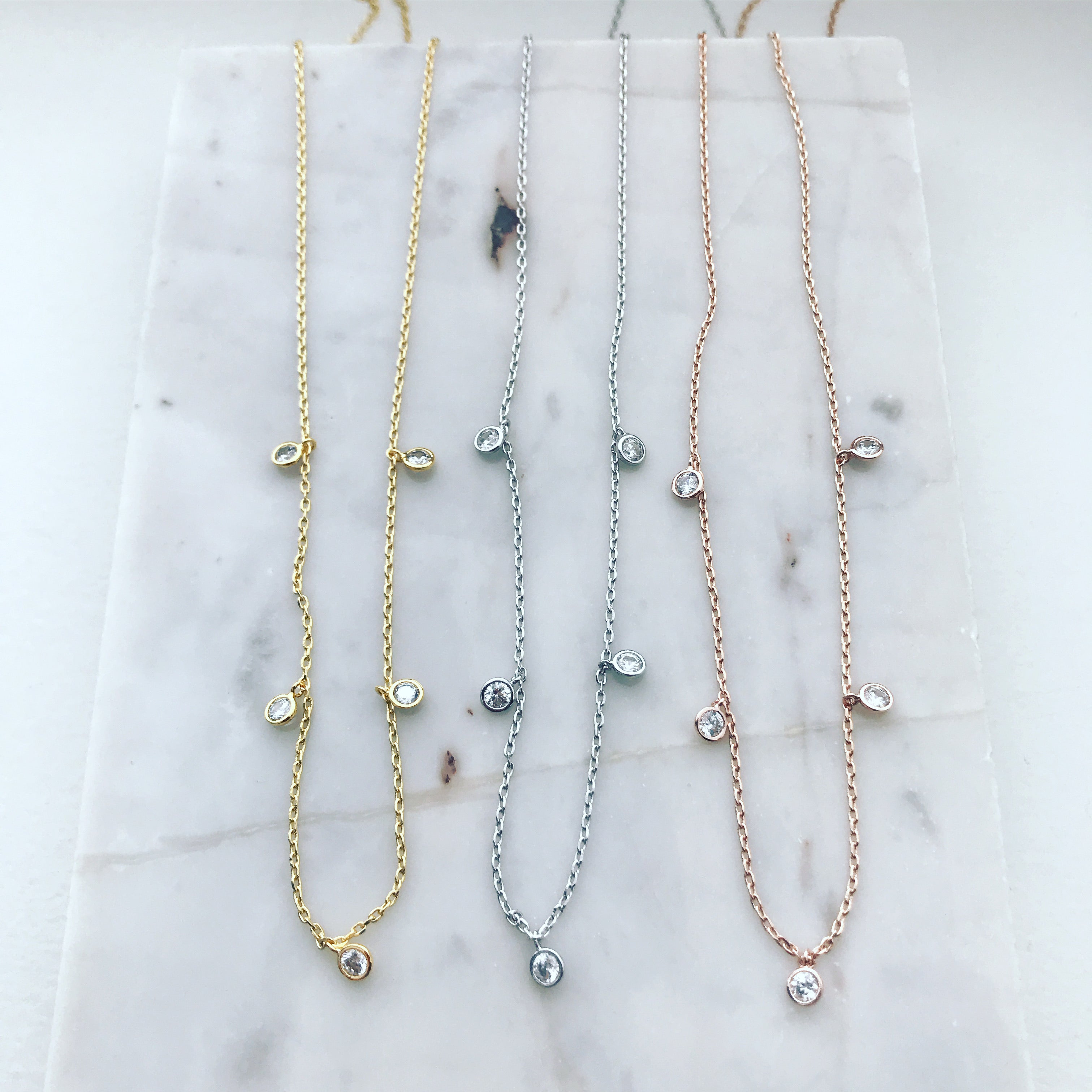 CZ Dangle Necklace