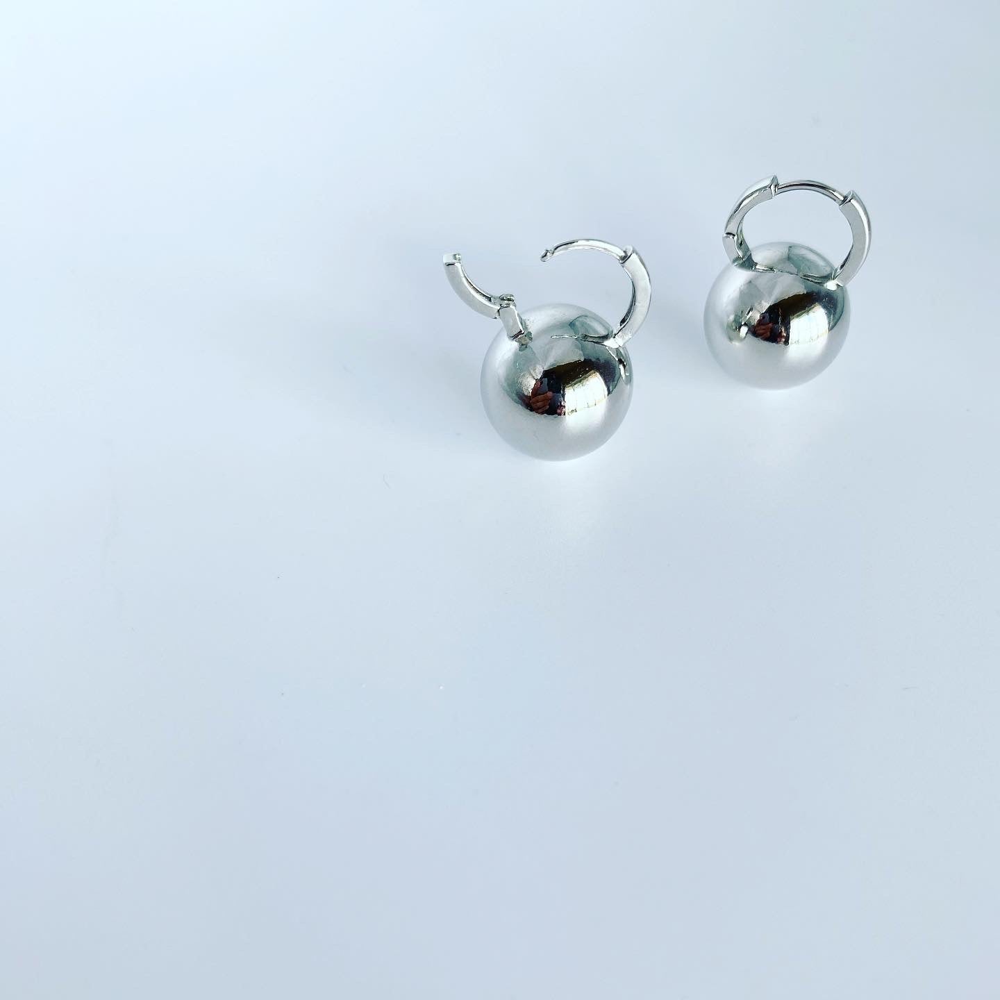 Huggie Hoop Earrings: Kettlebell