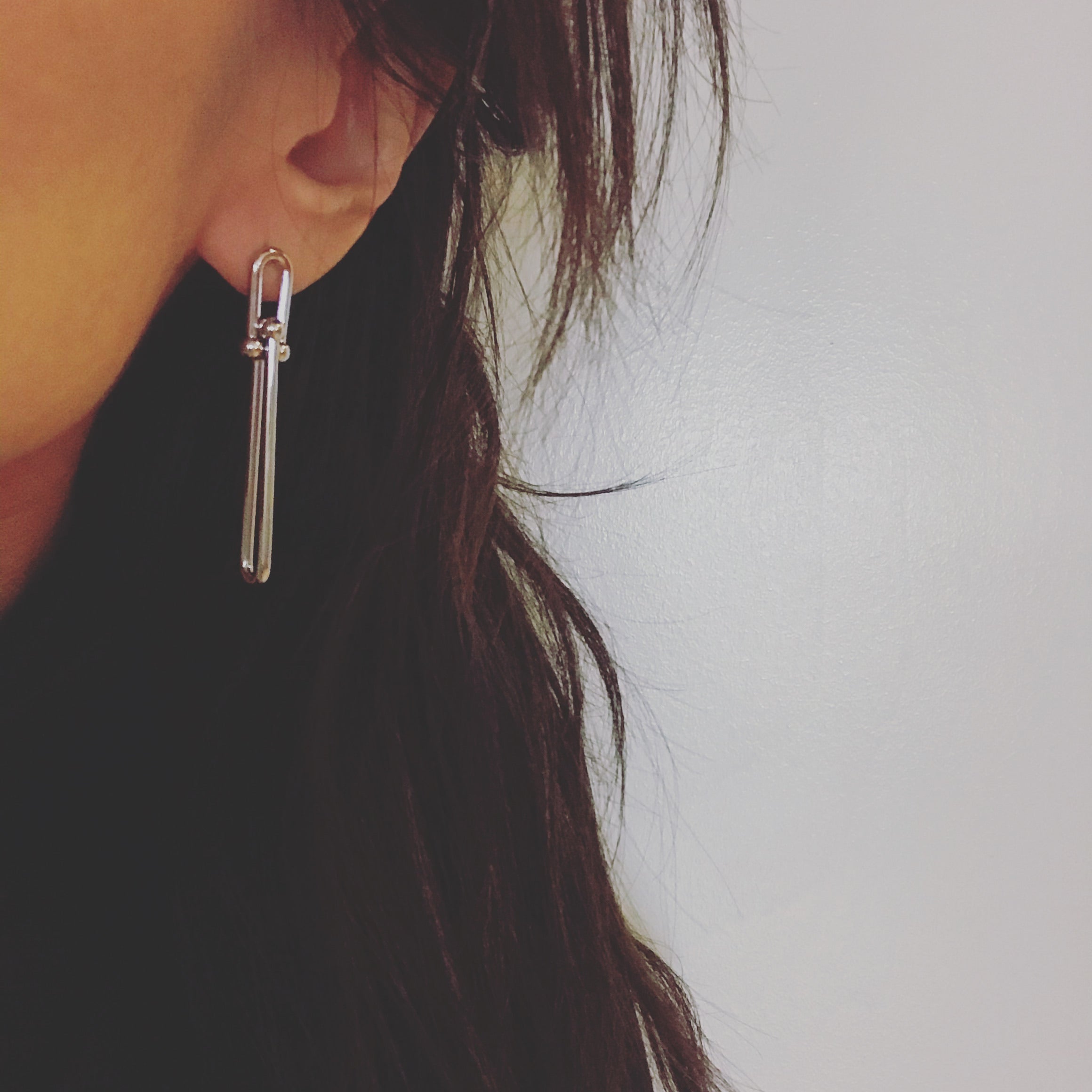 Hardware Link Chain Earrings