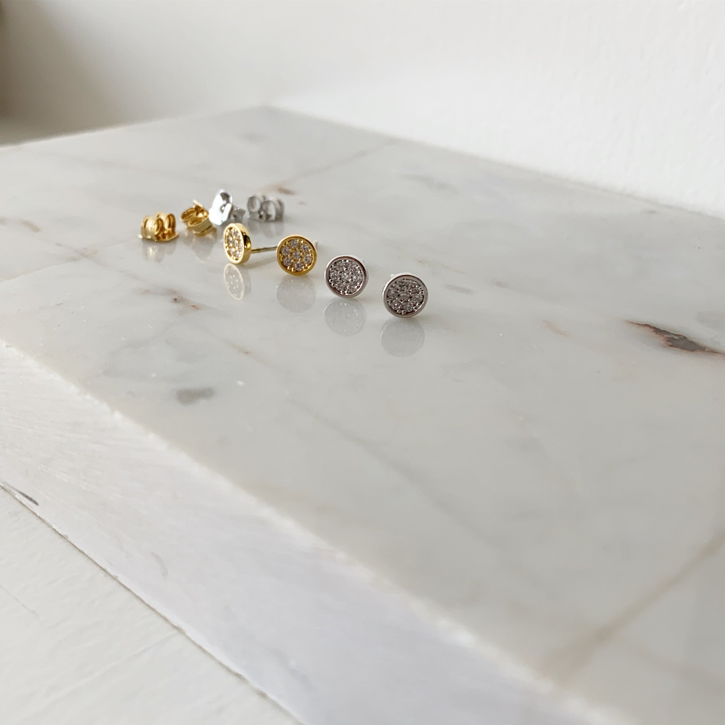Teeny Disc Earrings