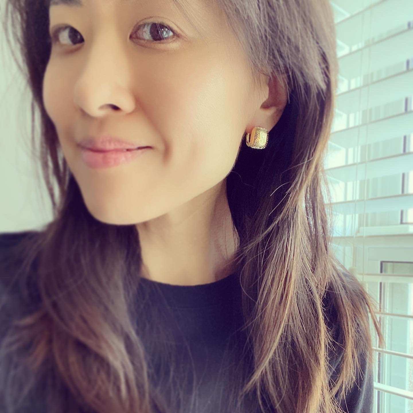 Square Chunky Hoop Earrings