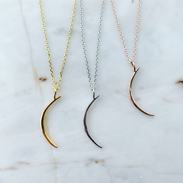 Crescent necklace on sale