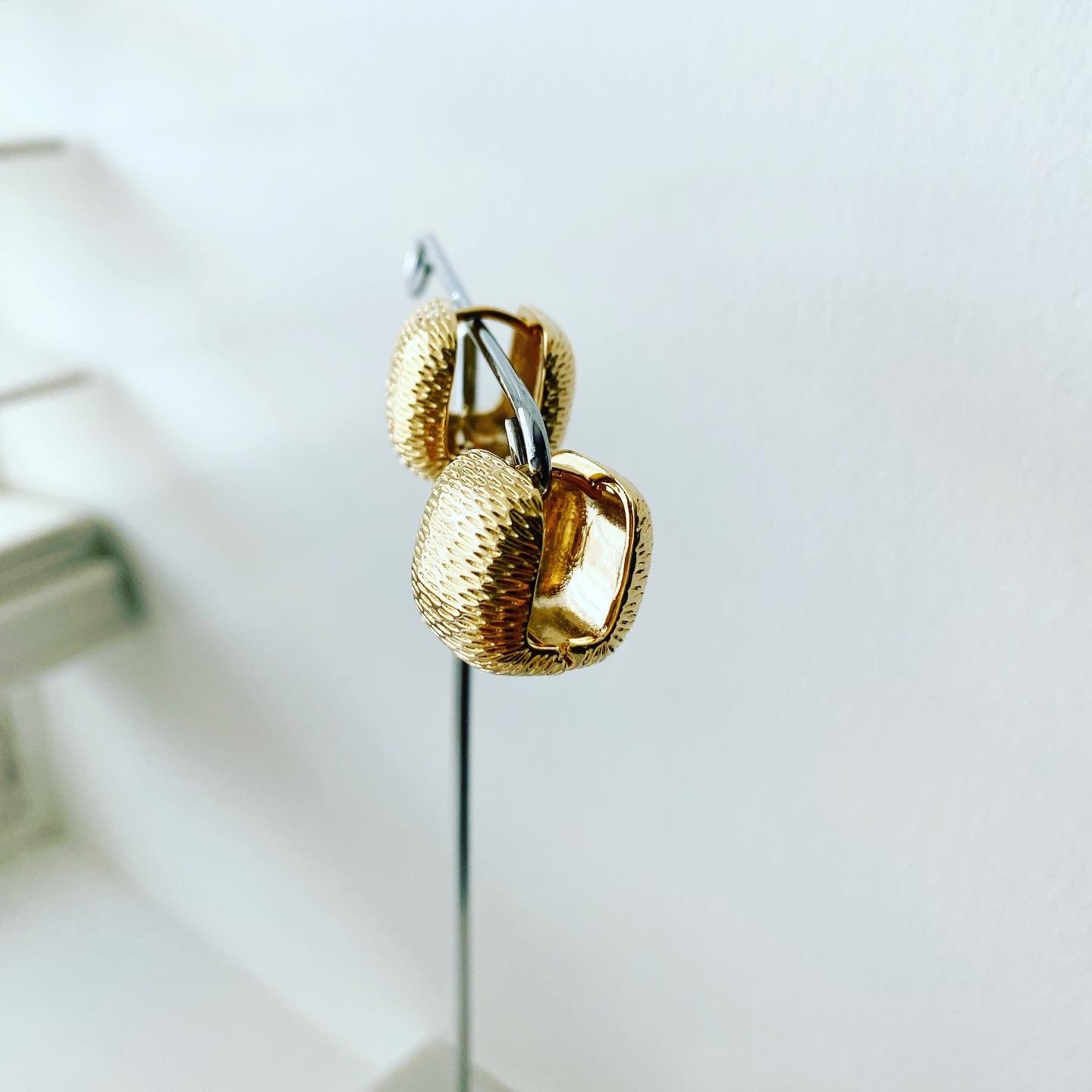 Square Chunky Hoop Earrings
