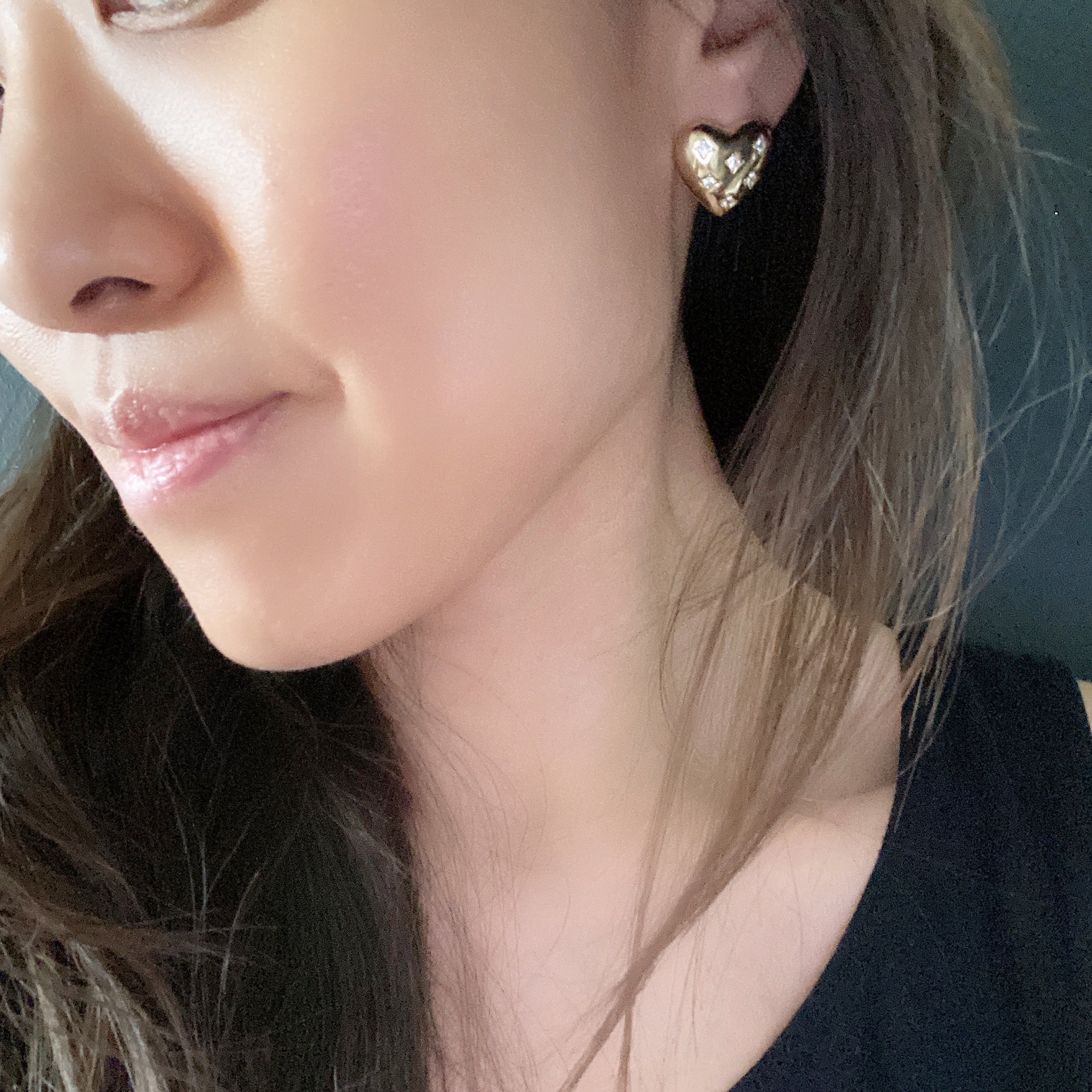Puffy Heart Earrings