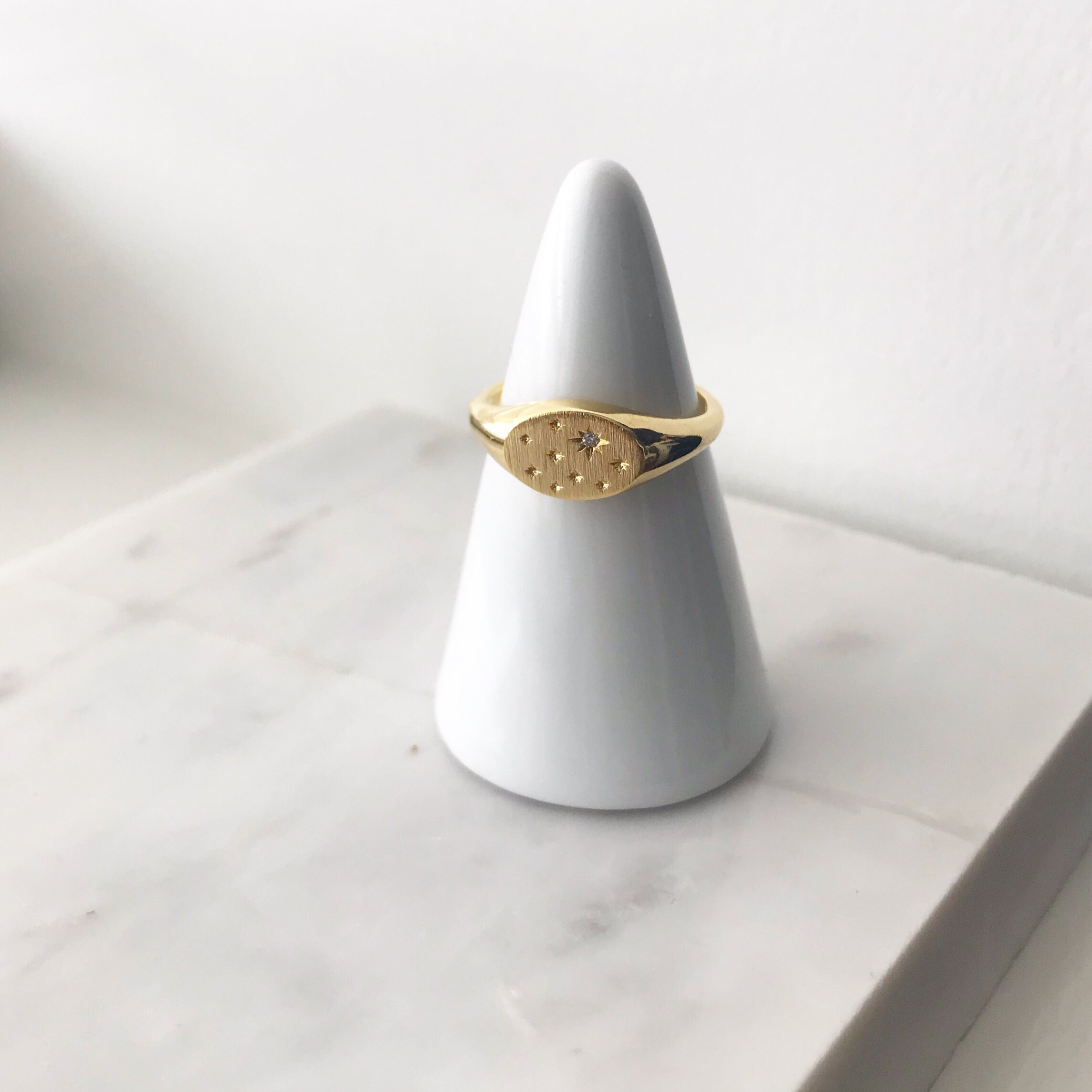 Signet Star Struck Ring